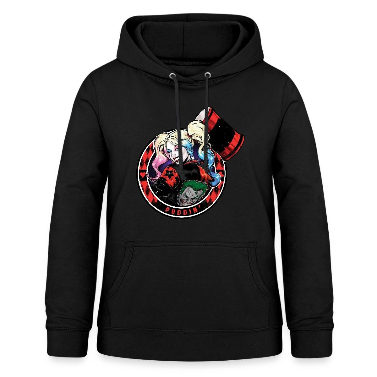 Spreadshirt Hoodie Harley Quinn Puddin' Damen Hoodie (1-tlg)