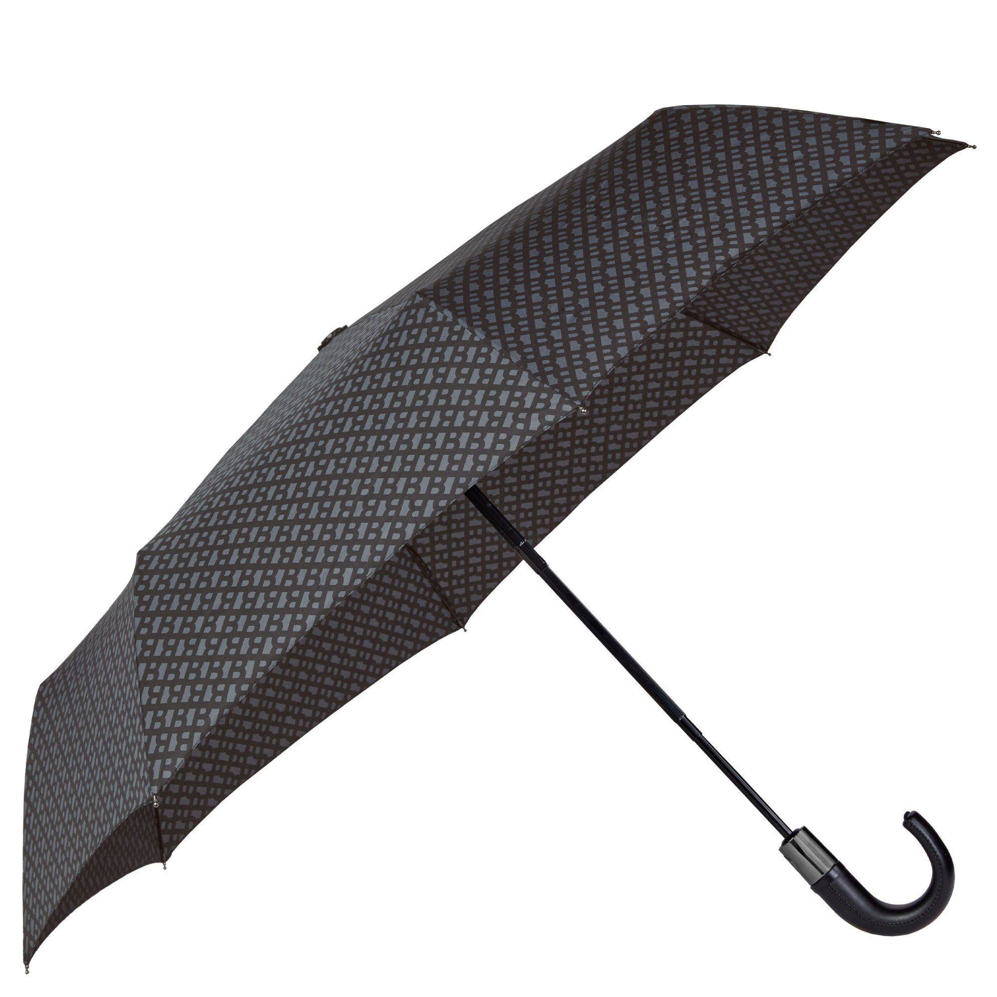 BOSS Taschenregenschirm Monogramme - dark Regenschirm grey 103 cm