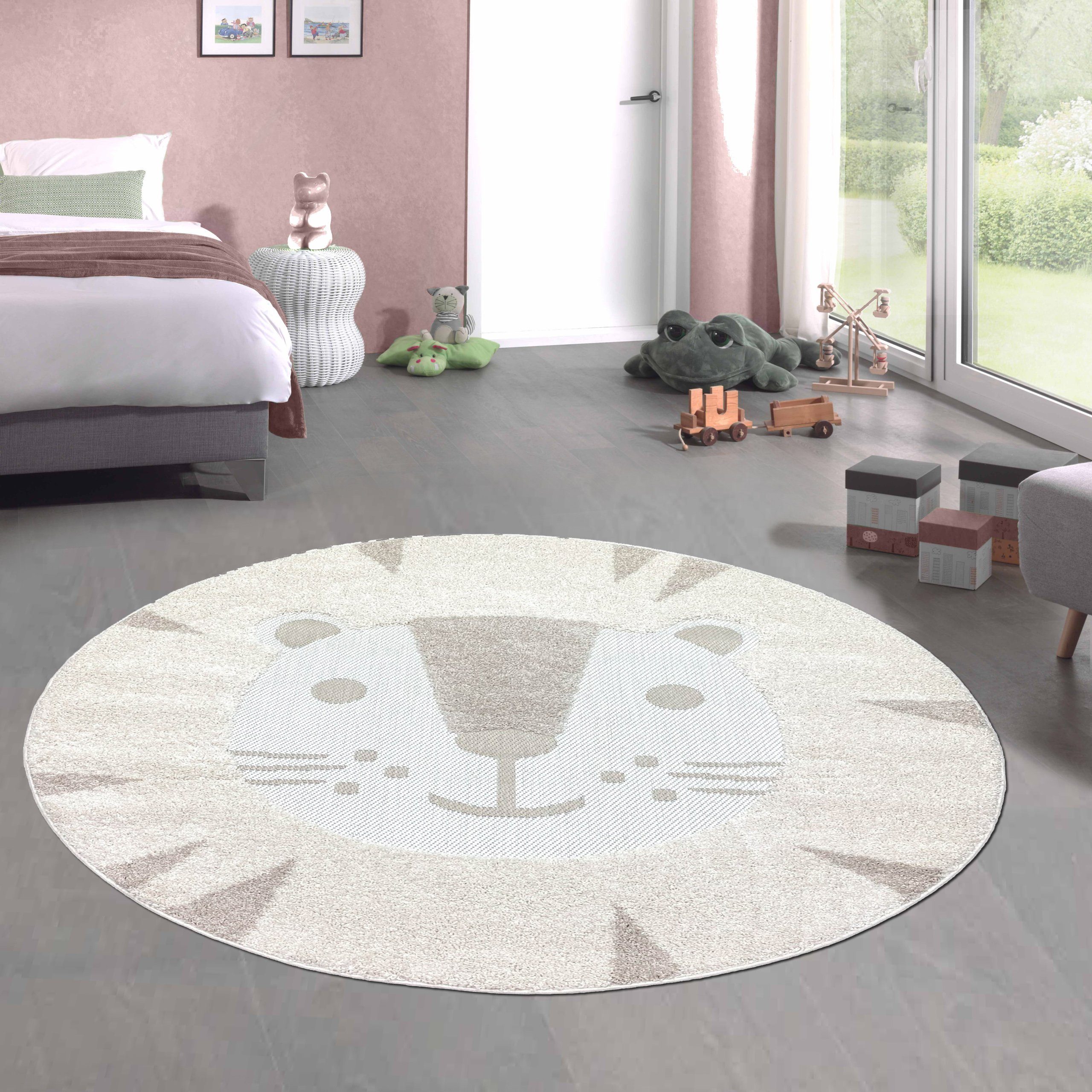 Carpetia Kinderteppich Spiel Kinderzimmer Teppich „High Low“ Katzenmotiv creme braun, rechteckig, Höhe: 20 mm