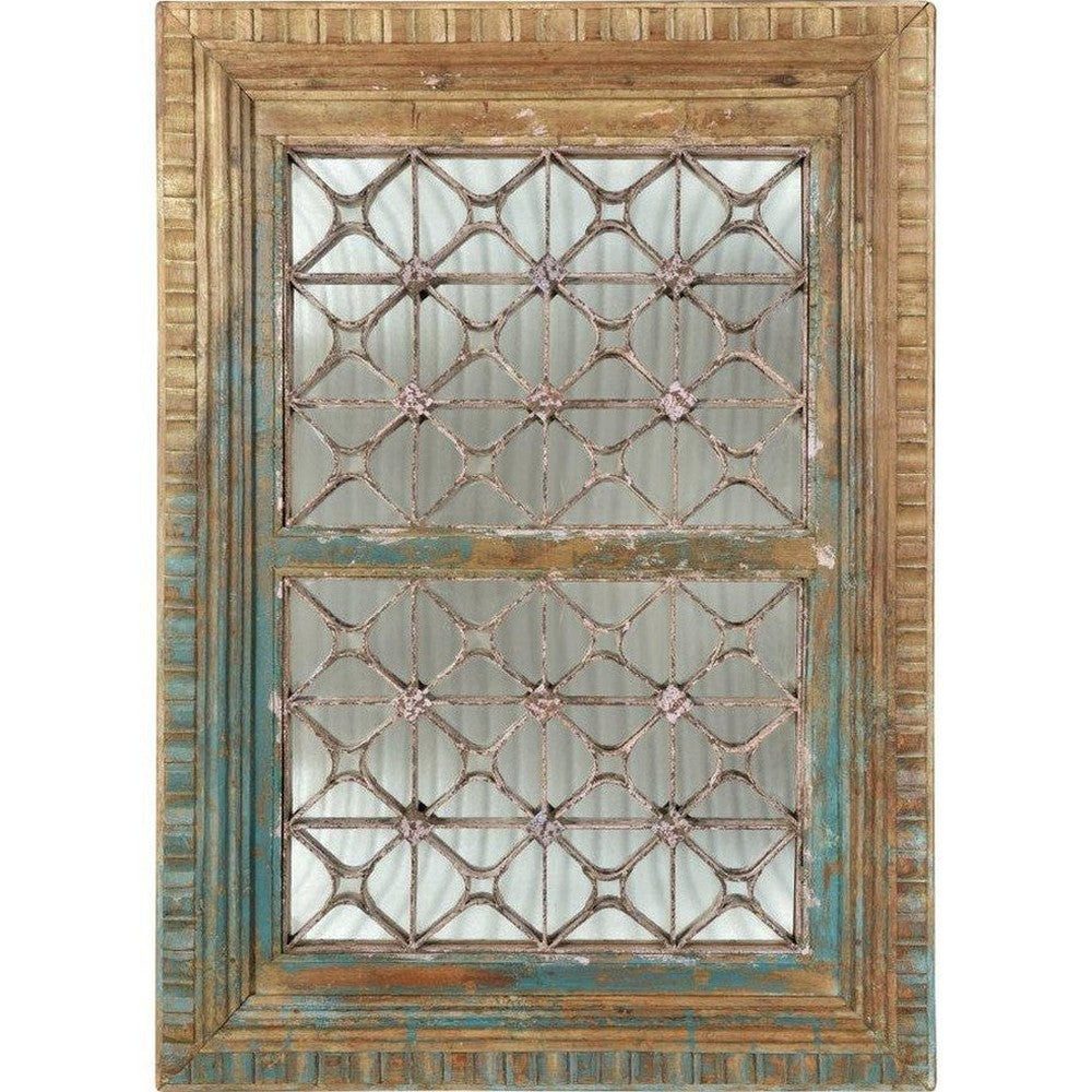 Luxury-Park-Direct Kommode Indisches Jali Fenster mit Gitter- und Spiegelelementen.Luxury Park