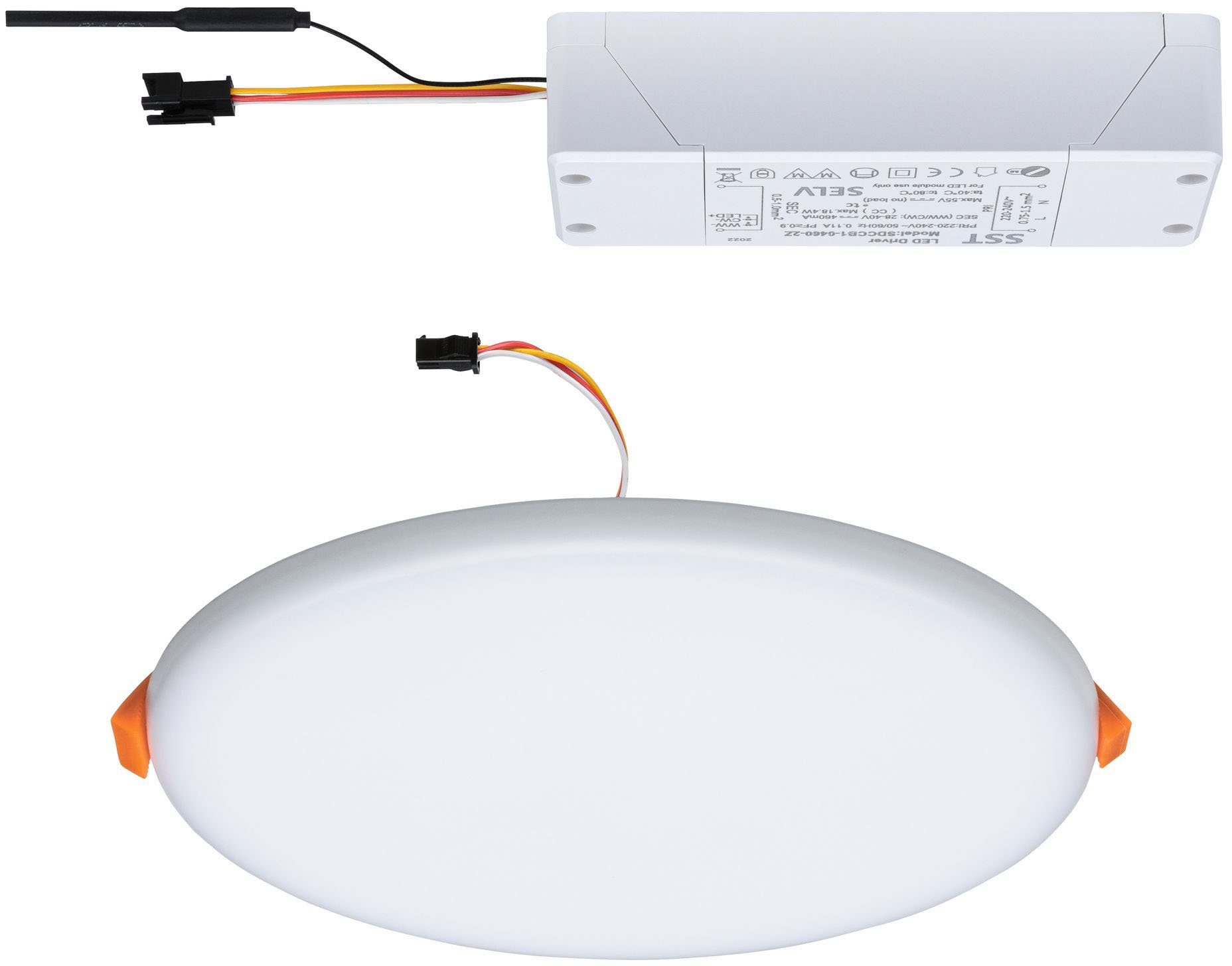 Paulmann LED Einbauleuchte Veluna, Smart Home, LED fest integriert, warmweiß - kaltweiß, LED-Modul, Tunable White