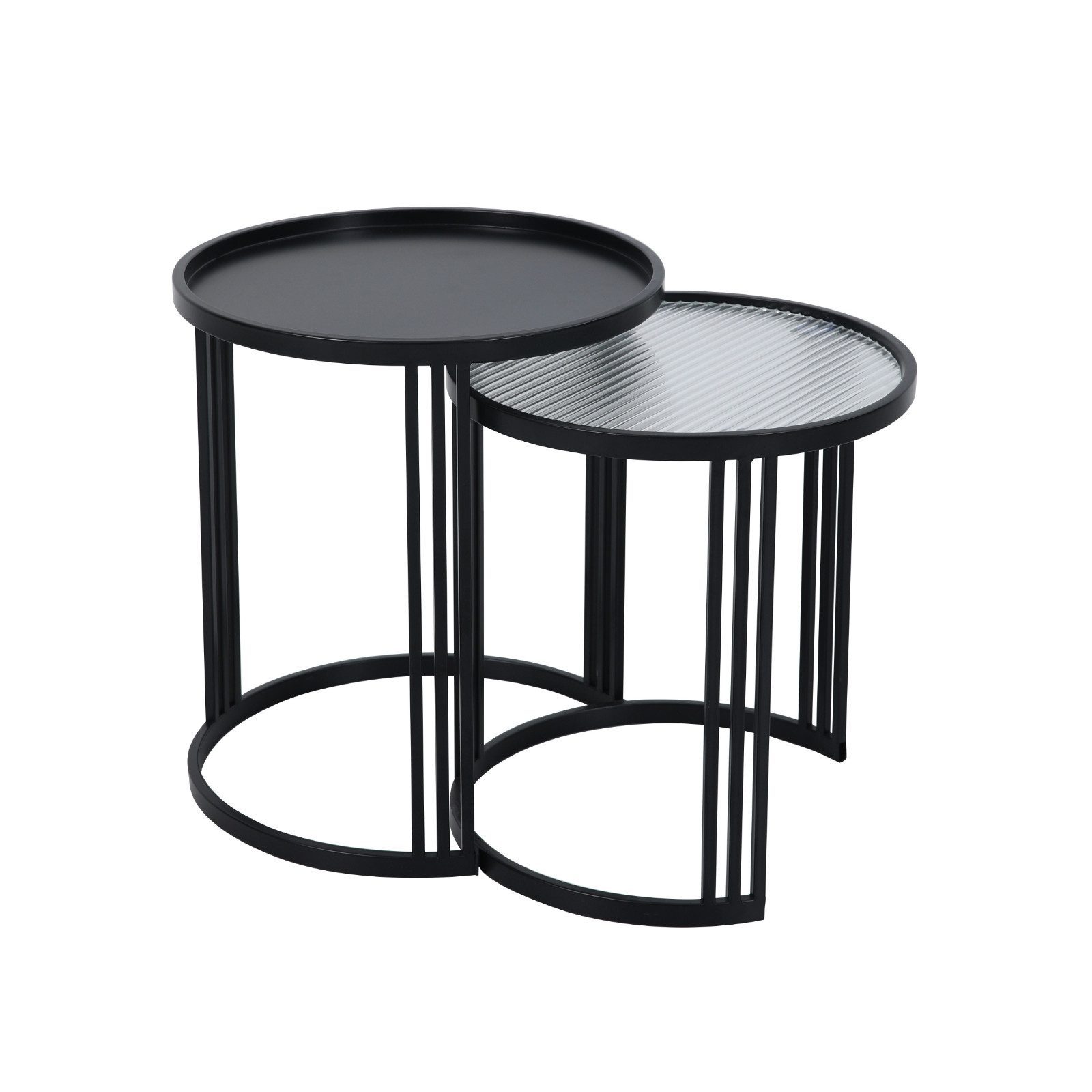 SVITA Beistelltisch LADAR (2er Set), Couchtisch Kaffeetisch Satztisch Rund günstig online kaufen