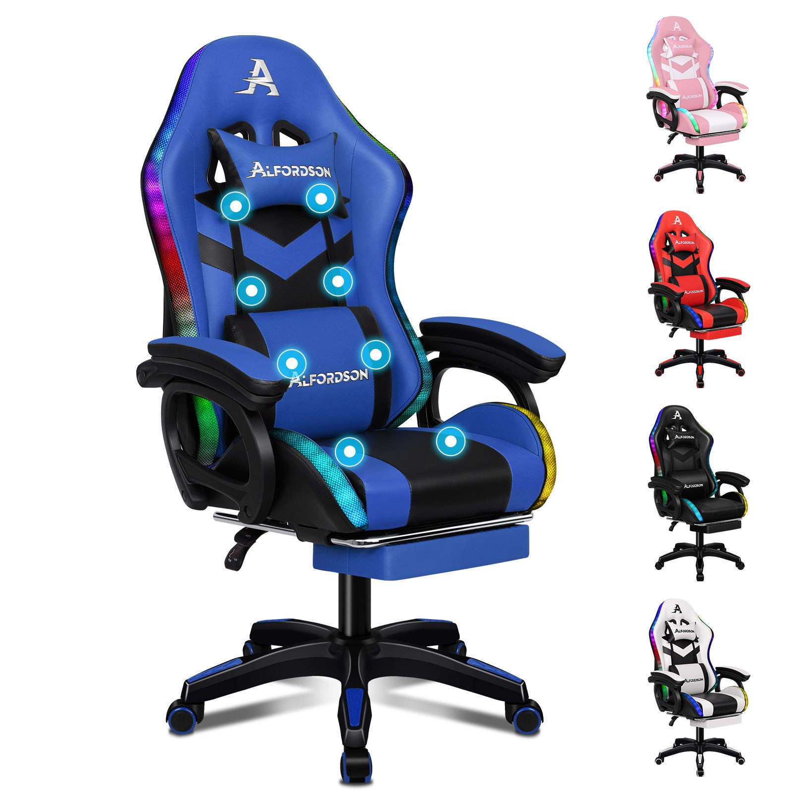 ALFORDSON Gaming-Stuhl Ergonomisch, Gamer Stühle mit günstig online kaufen