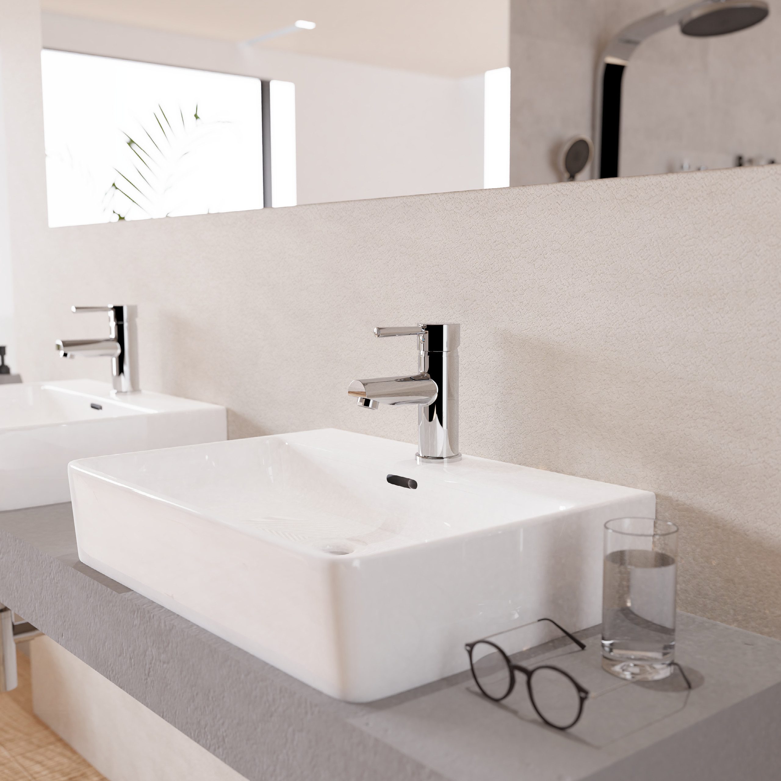 welltime Waschtischarmatur PARIS (1-St) wassersparende Eco-Click-Funkt,inkl günstig online kaufen