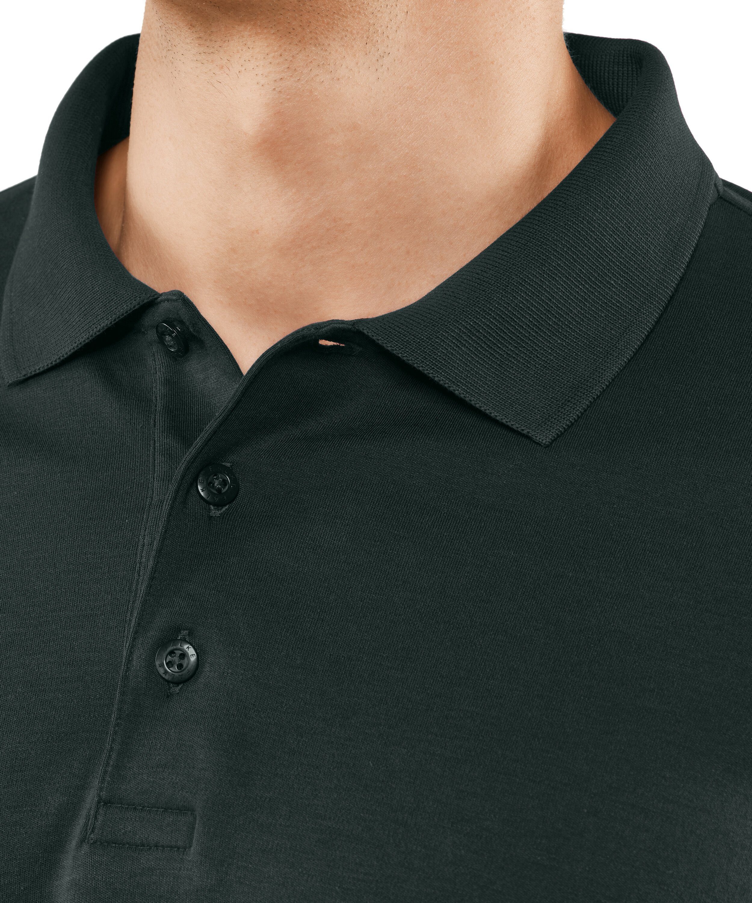 Poloshirt Pima-Baumwolle (7454) thyme FALKE hochwertiger aus