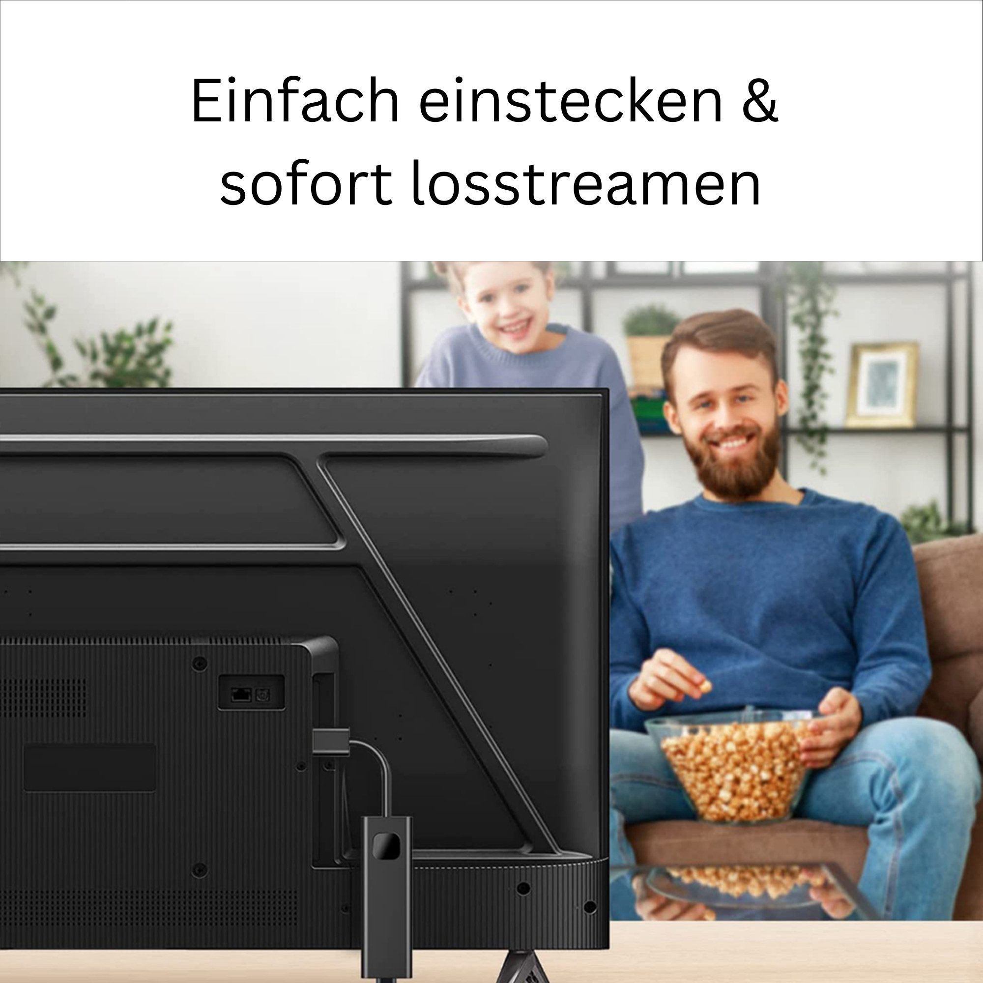 Android Streaming-Stick GD1 4K HDR mit Android TV 14, Google Assistant & Chromecast, Für Netflix, Prime Video, Disney+, YouTube & tausende Apps mehr