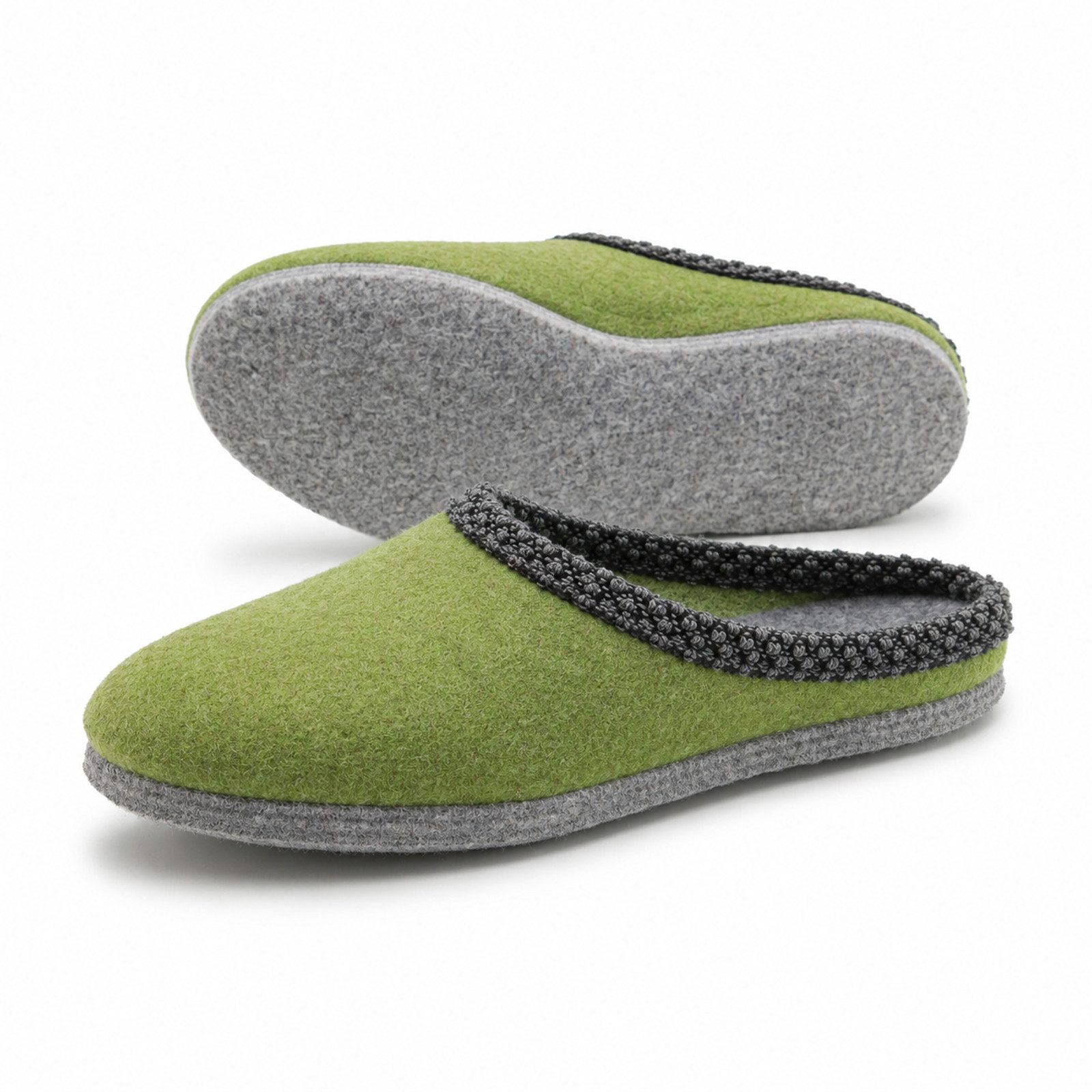 Pantoffelmann Walk-Filzpantoffel Herren Damen Filz Hausschuhe warme Filzlatschen Pantoffel (1 Paar) Filzpantoffeln, Gästepantoffel besonders leicht