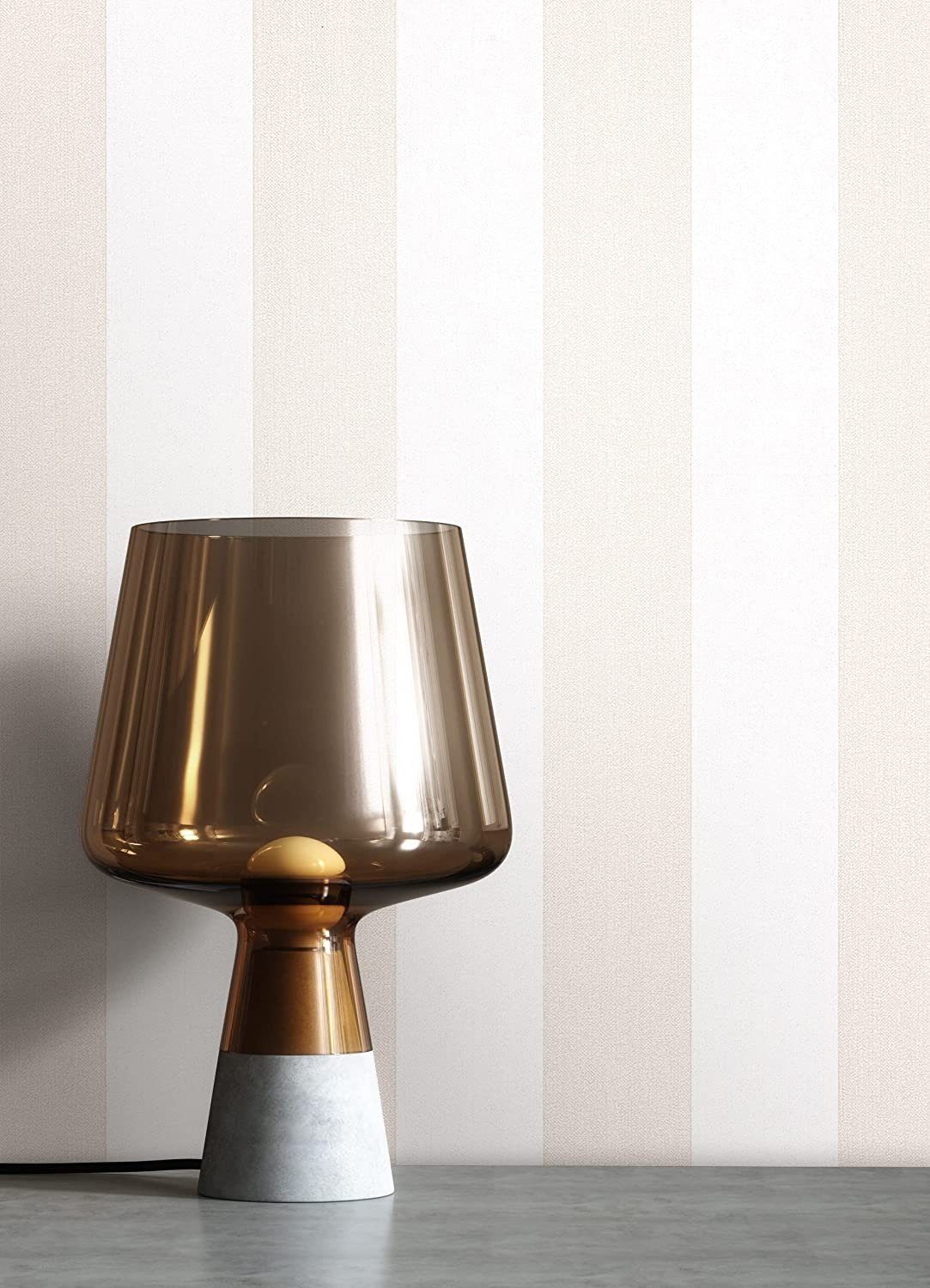 Newroom Vliestapete, Beige Tapete Landhaus Streifen günstig online kaufen