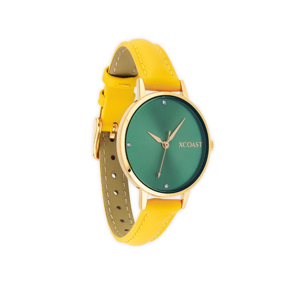 XCOAST Quarzuhr ACAPULCO - Moderne Damenarmbanduhr wassedicht filigran Sommerlook, (Geschenk Uhr Damen, Armbanduhr Damen minimalistisch), Schmale Analoguhr für Damen Quarzuhr »Moderne Damenarmbanduhr