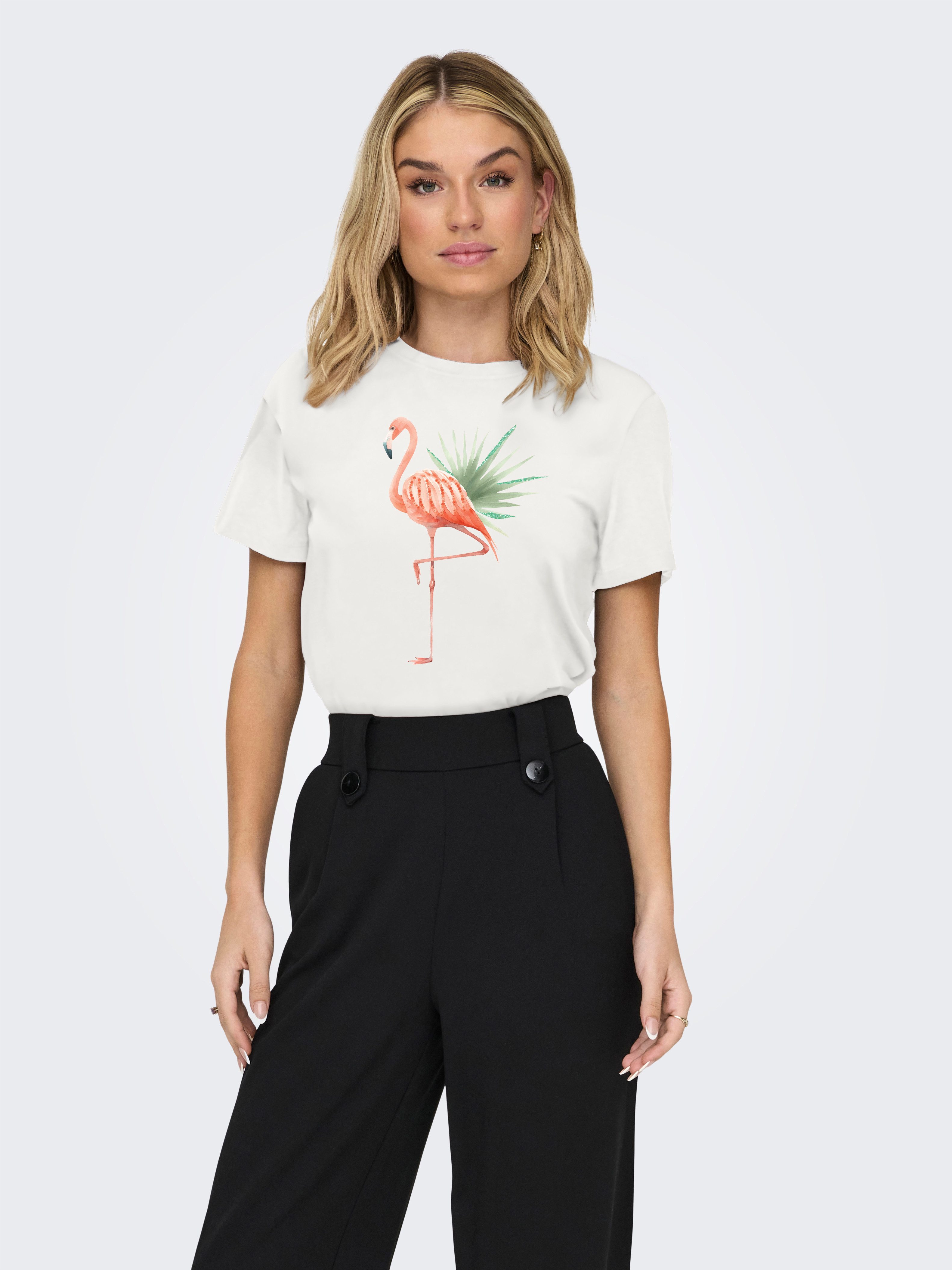ONLY Kurzarmshirt ONLKITA LIFE REG S/S MIX TOP CS JRS EX. Baumwolle, regula günstig online kaufen