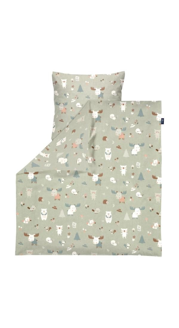 Alvi® Babybettwäsche Bettwäsche Baumwolle, Baumwolle, 2 teilig, atmungsaktiv