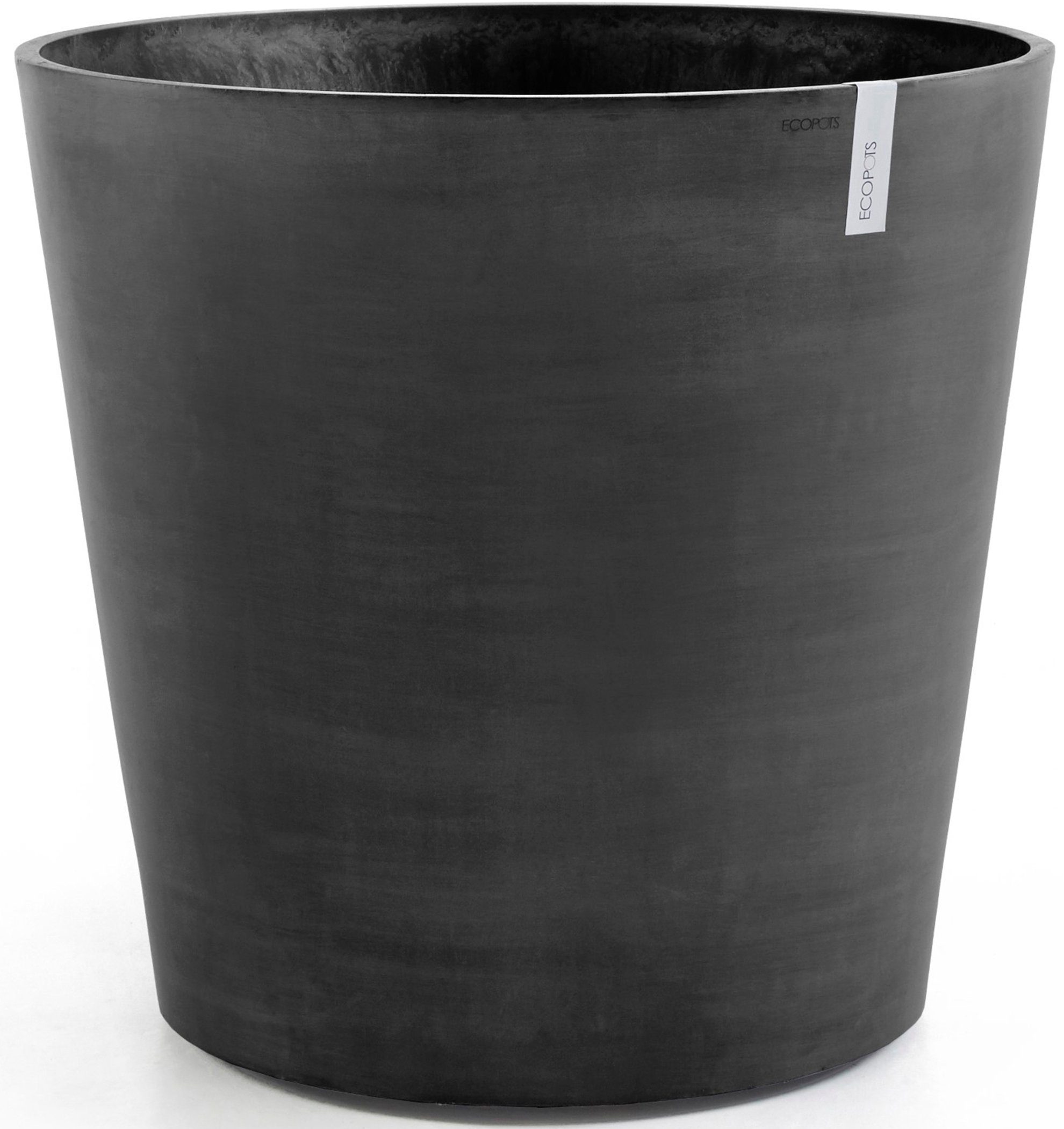 ECOPOTS Blumentopf Amsterdam mit Rollen 100 Dunkelgrau, für innen und