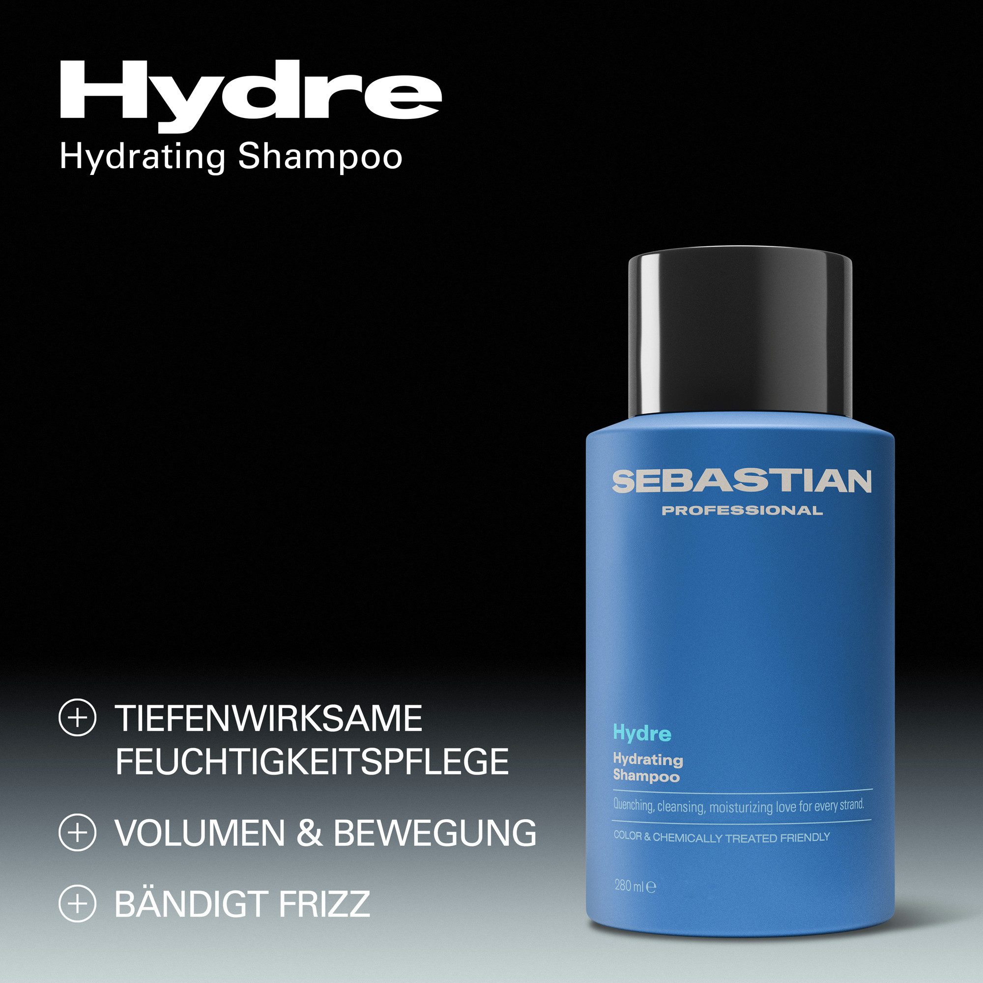 Sebastian Professional Haarshampoo Hydre Shampoo, für geschädigtes, glanzloses, trockenes und widerspenstiges Haar