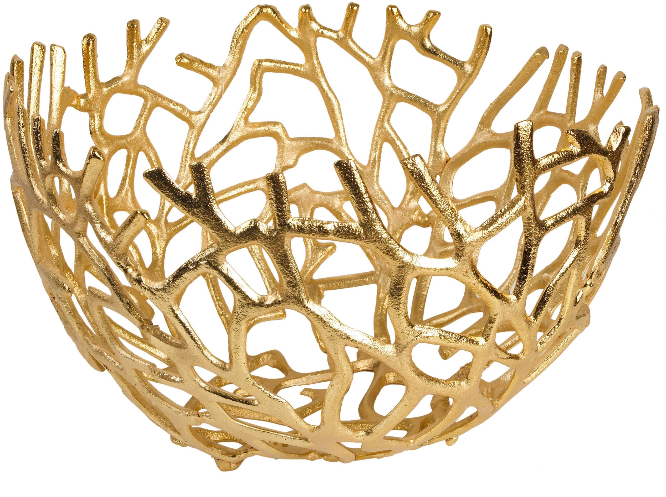 ARTRA Dekoschale »Aluminium Schale Elif in Gold Tischdekoration« (1 Stück)  online kaufen | OTTO
