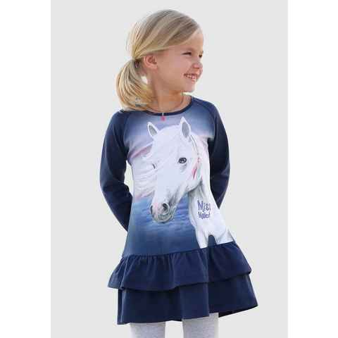 Miss Melody Jerseykleid toller Frontdruck mit Glitzereffekt