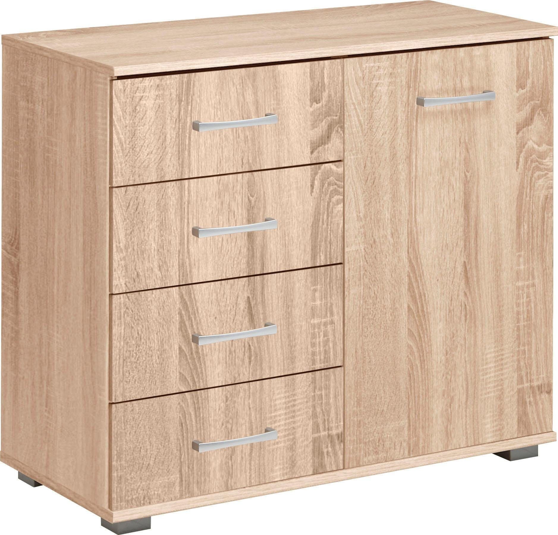 priess Kombikommode Barcelona mit 4 Schubkästen und Tür in 6 Farben
