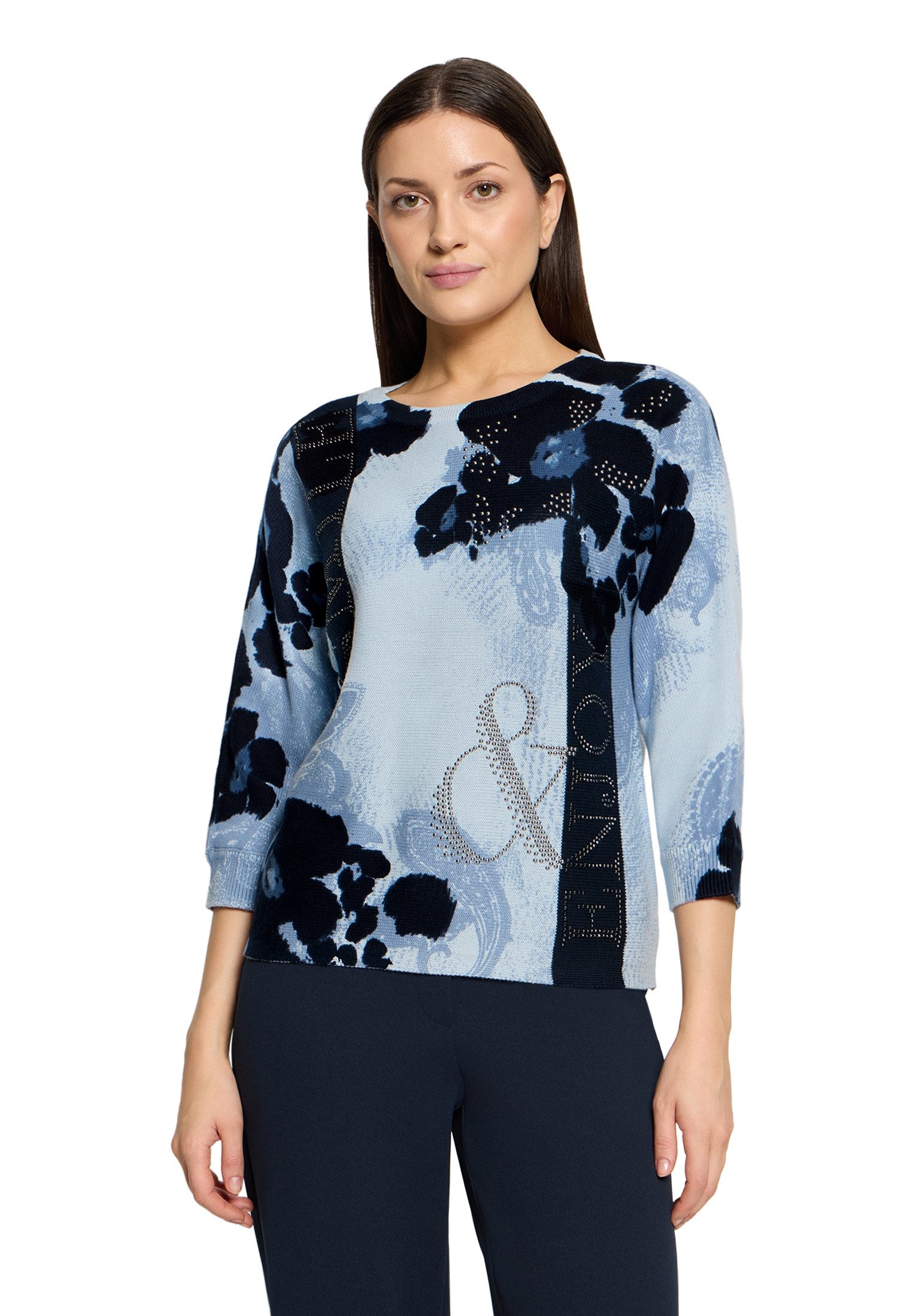 Betty Barclay Strickpullover Damen mit Fledermausärmeln (1-tlg)