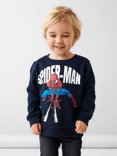 name NMMJOX Sweatshirt Name BRU MAR, SPIDERMAN It it von NOOS Sweatshirt SWEAT