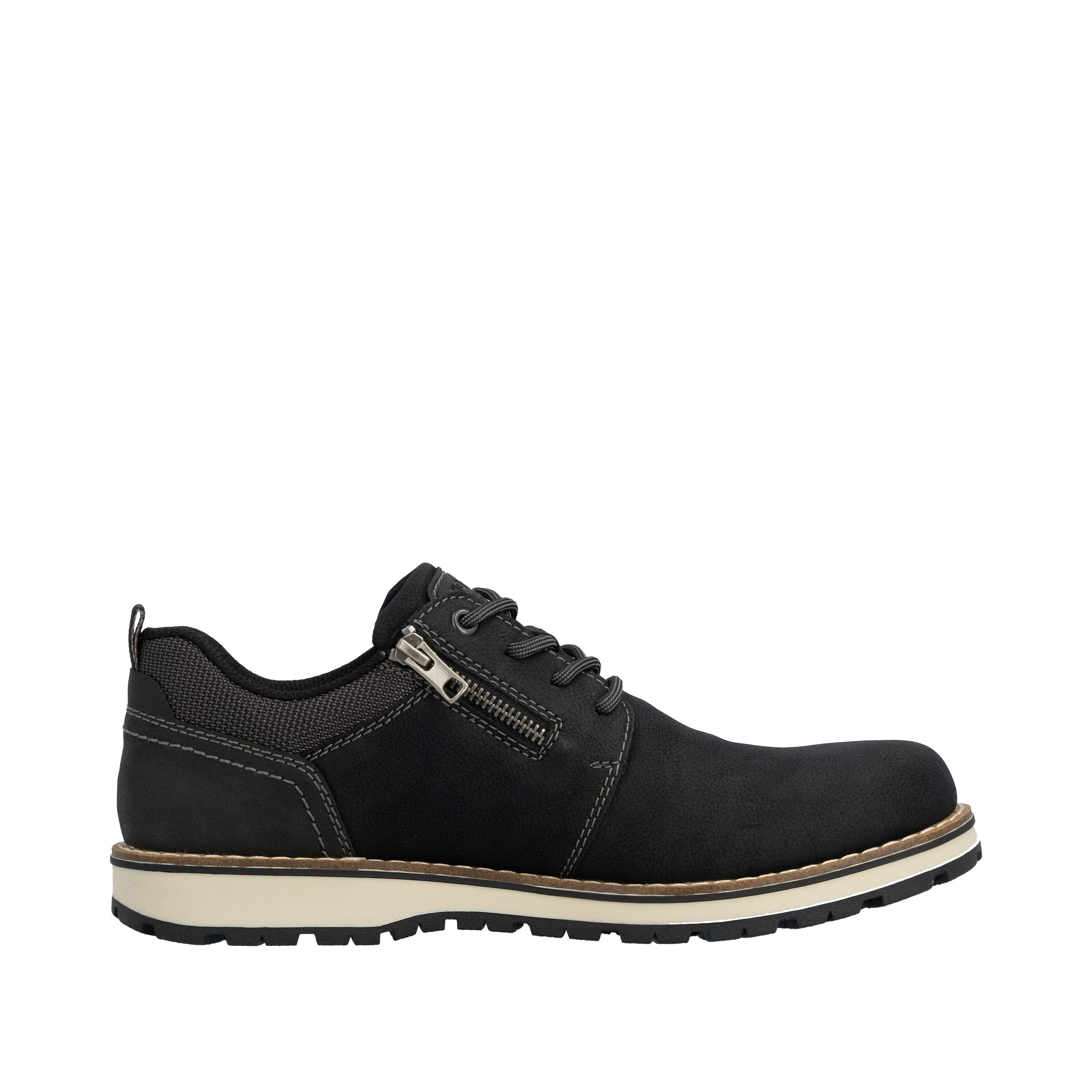 Rieker Schnürschuh Business Schnürer, Halbschuh, Casual Sneaker mit Innenreißverschluss