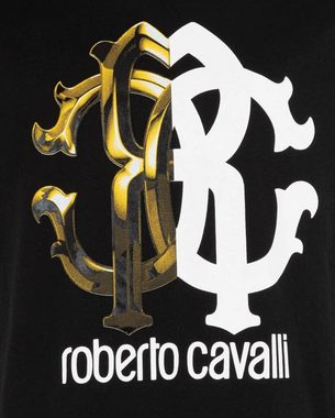 roberto cavalli T-Shirt ROBERTO CAVALLI FIRENZE LOGO PRINT LUXURY CREW NECK T-SHIRT RETRO SHIR