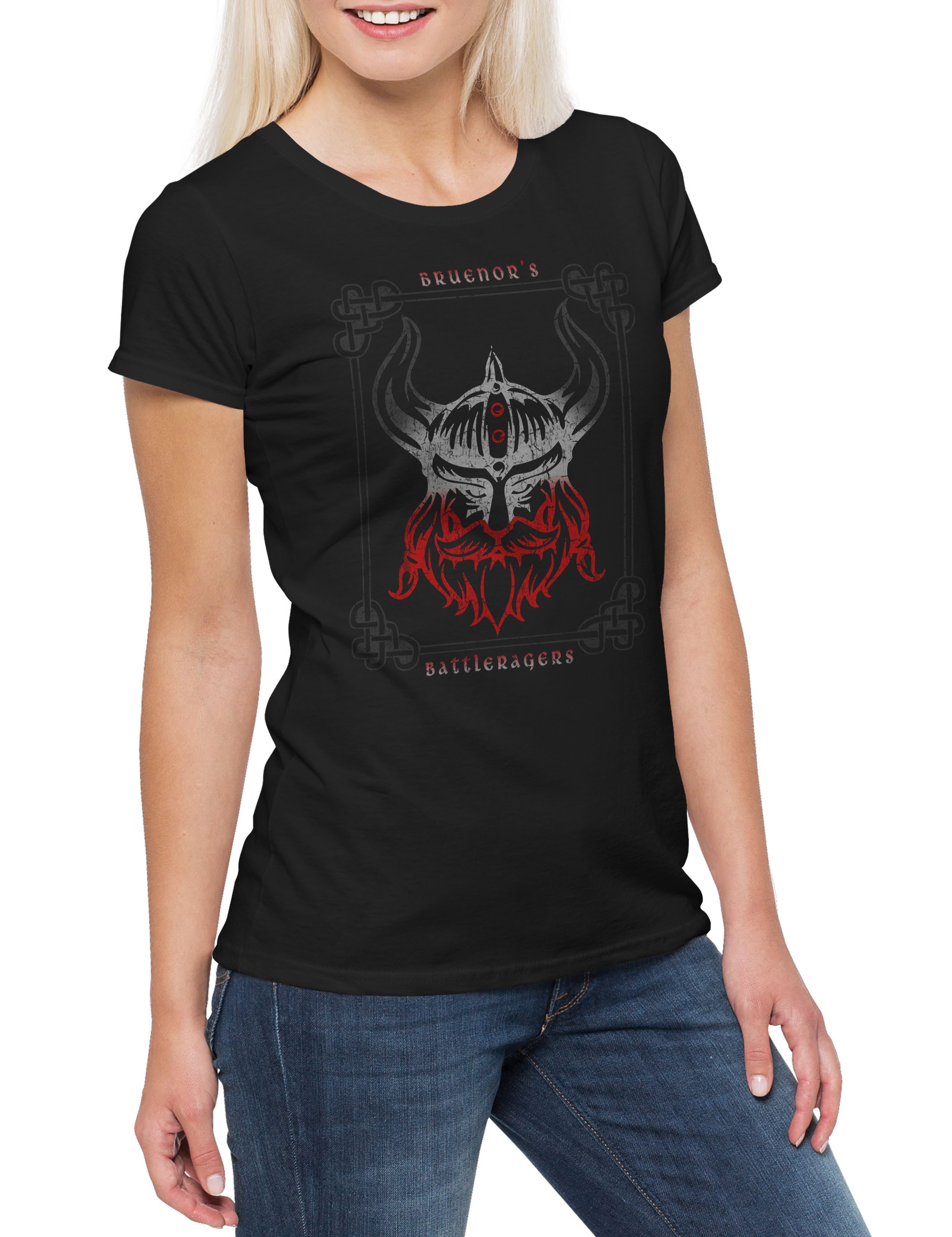 Print-Shirt Bruenor's Battleragers Damen T-Shirt The Legend Drow Drizzt Dark Elf