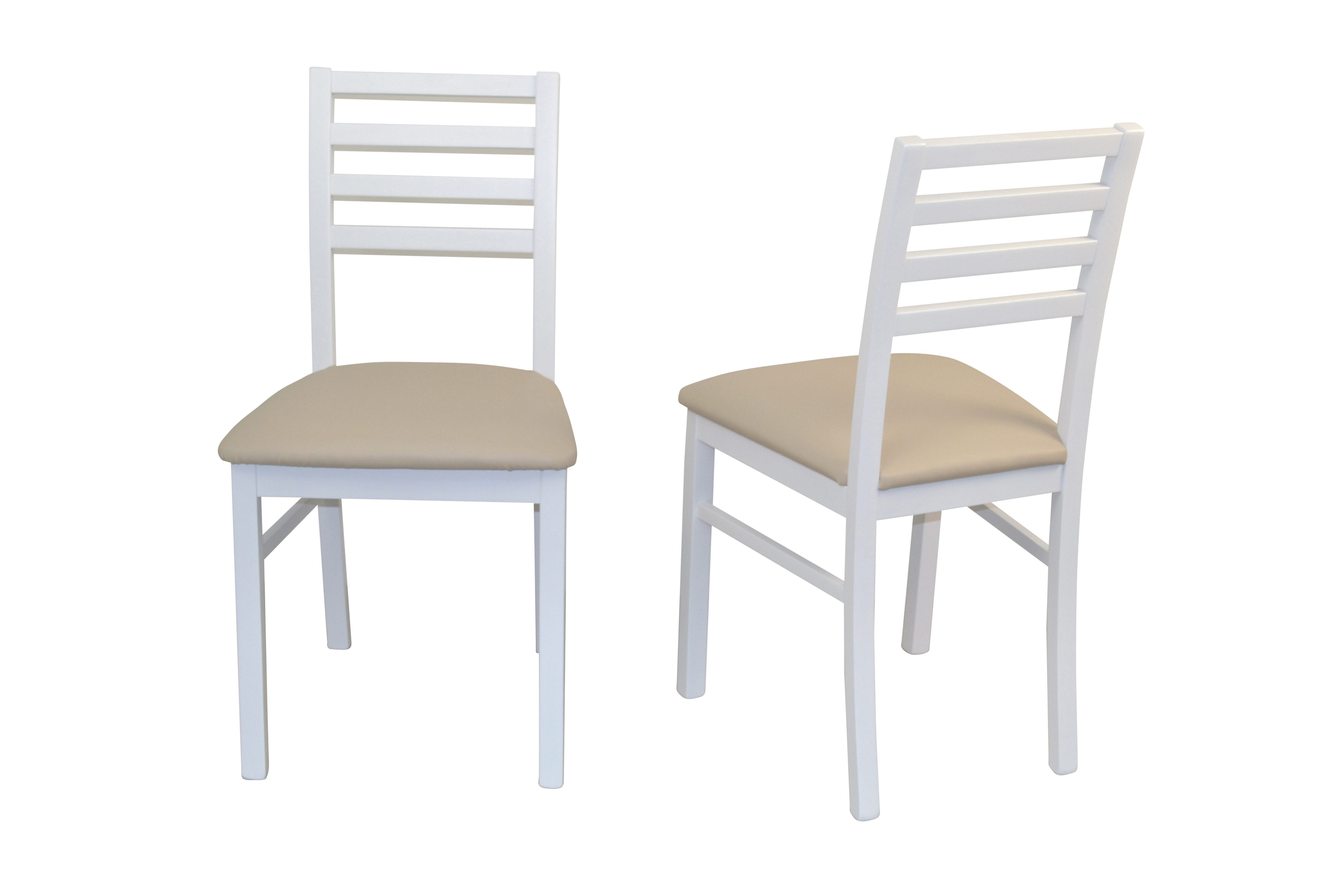 moebel-direkt-online Esszimmerstuhl Massivholzstühle in buchefarben oder weiß und je in drei Farben