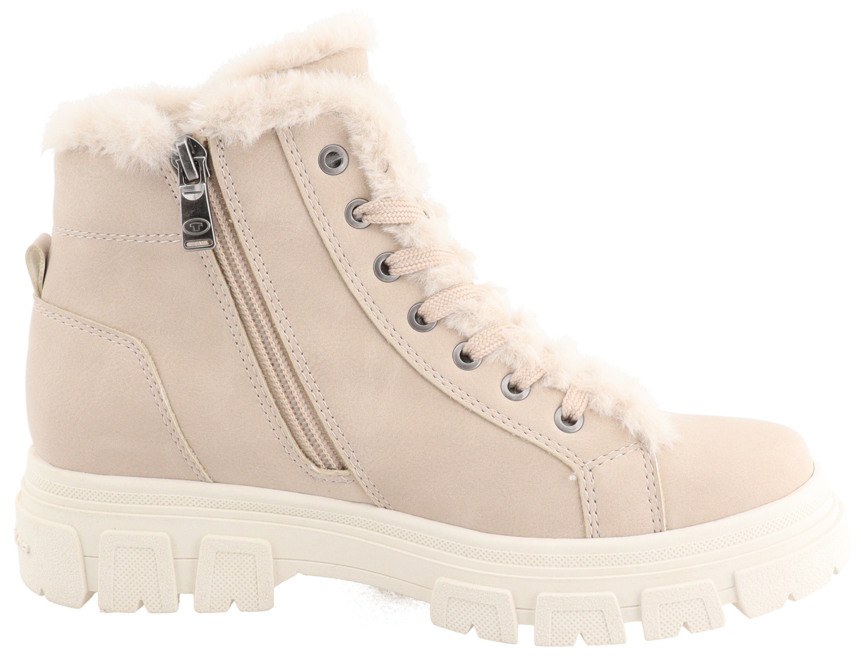 TOM TAILOR Winterboots Plateauboots, Winterboots mit Zierreißverschluss günstig online kaufen