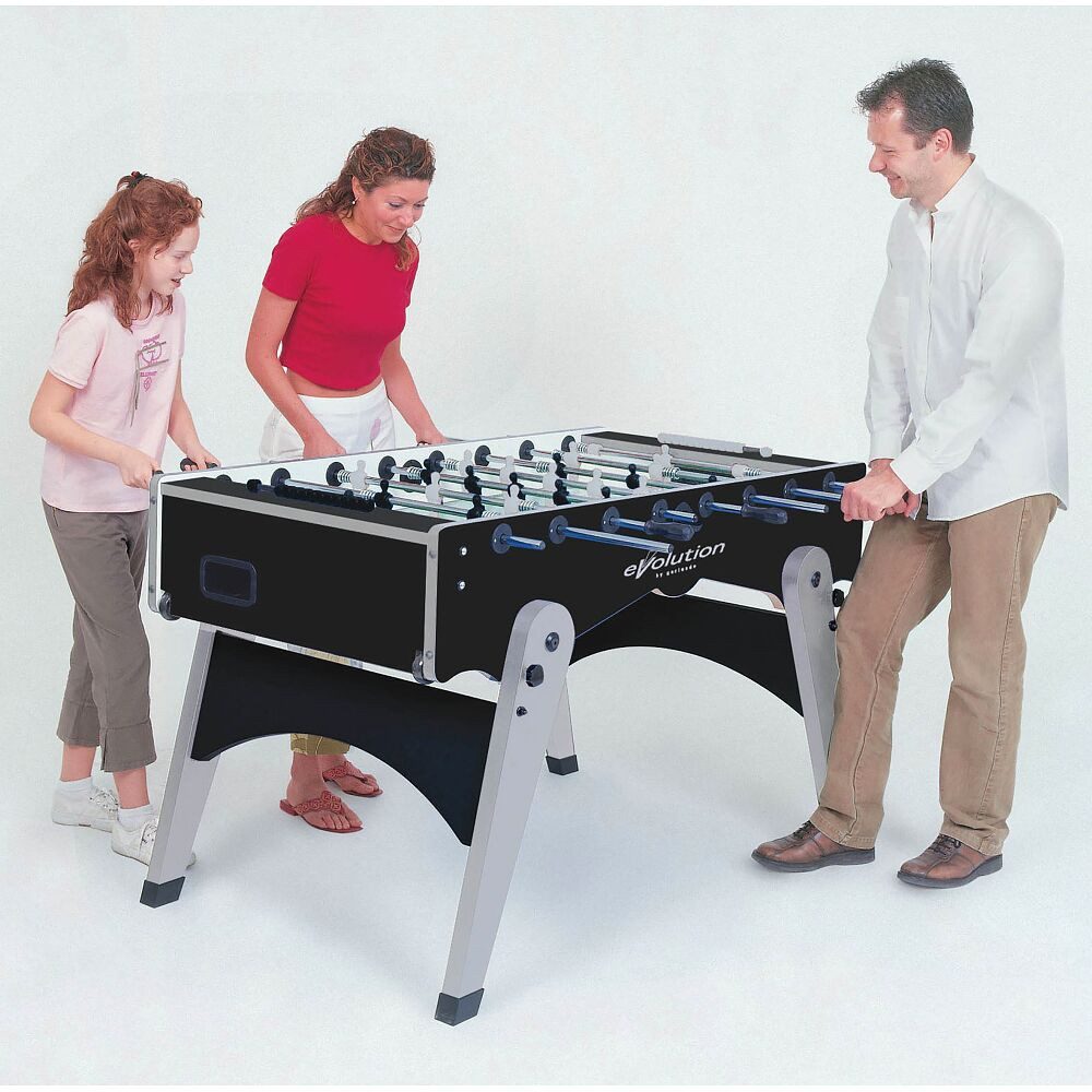 Winsport Kickertisch Tischkicker Foldy EVO, Schnelle Montage durch vormontierten Korpus