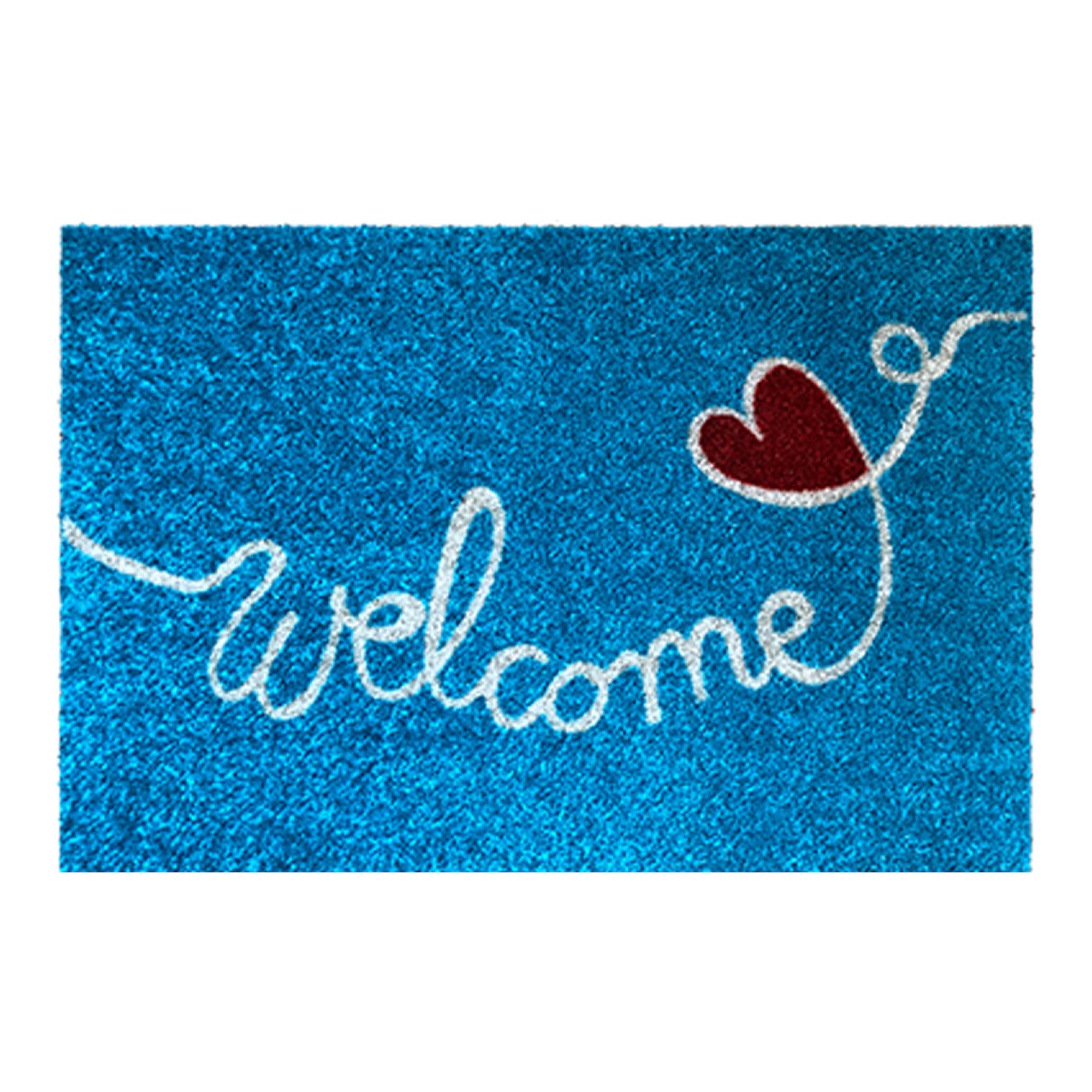 akzente Fußmatte Listen Lovely Welcome, Rechteckig, günstig online kaufen