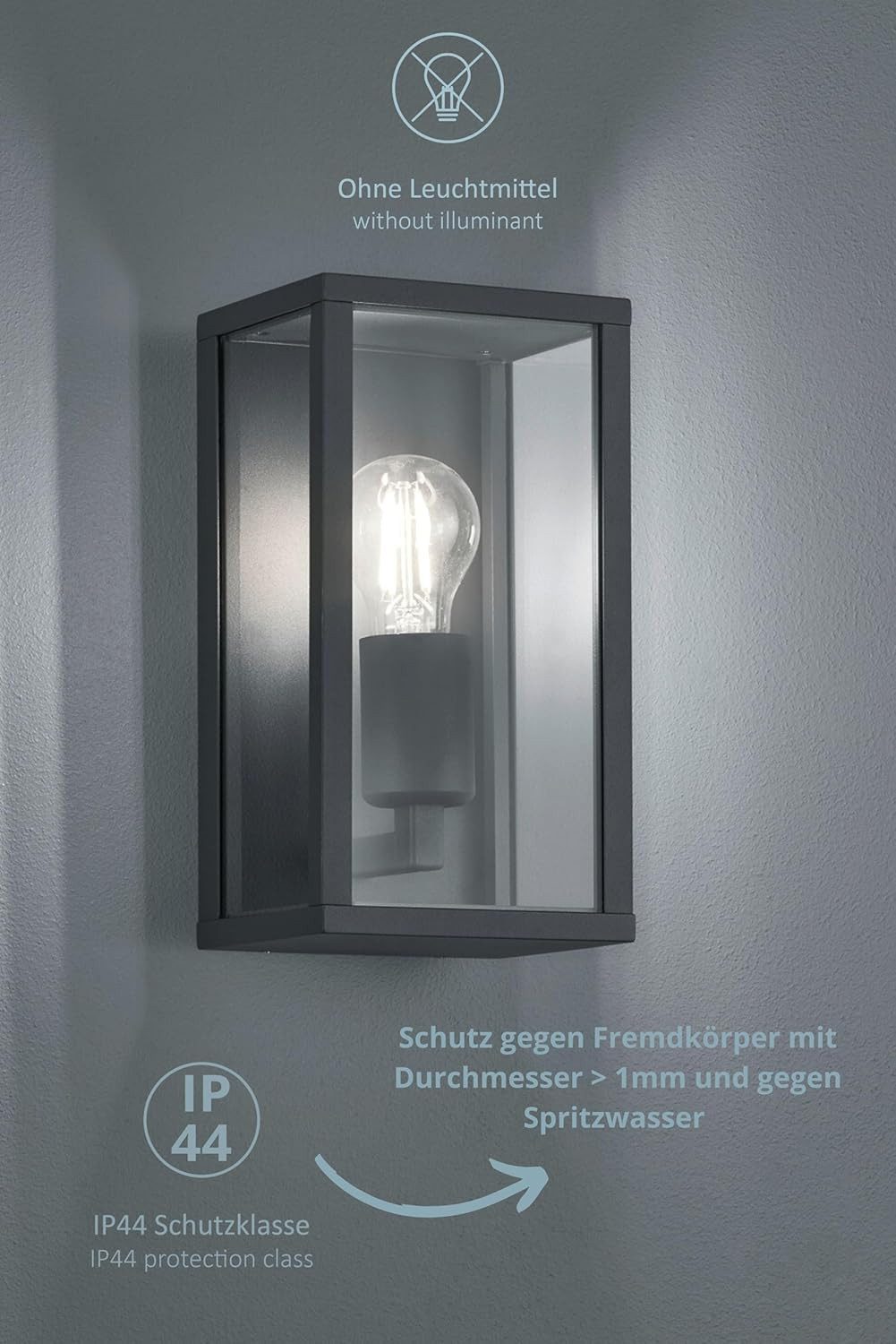 lightling Außen-Wandleuchte Gandalf, ohne Leuchtmittel, Wandmontage, günstig online kaufen