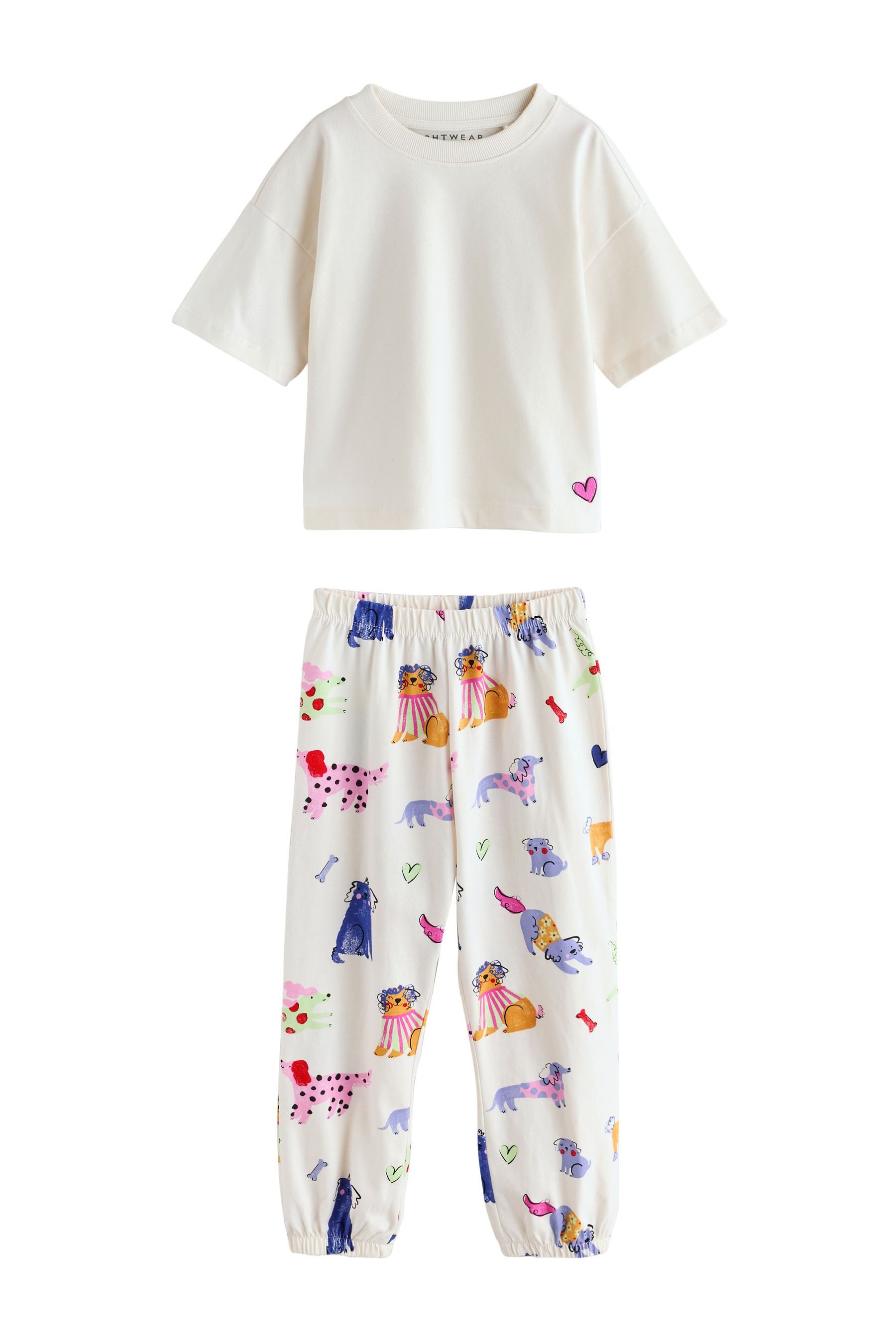 Next Pyjama Schlafanzug mit Jogginghose im 3er-Pack (6 tlg) – Bild 4 von 5