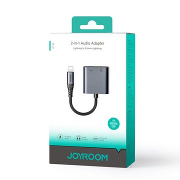 JOYROOM iPhone zu iPhone-Anschluss / 3,5-mm-Klinke DAC-Adapter 2in1 Schwarz Adapter