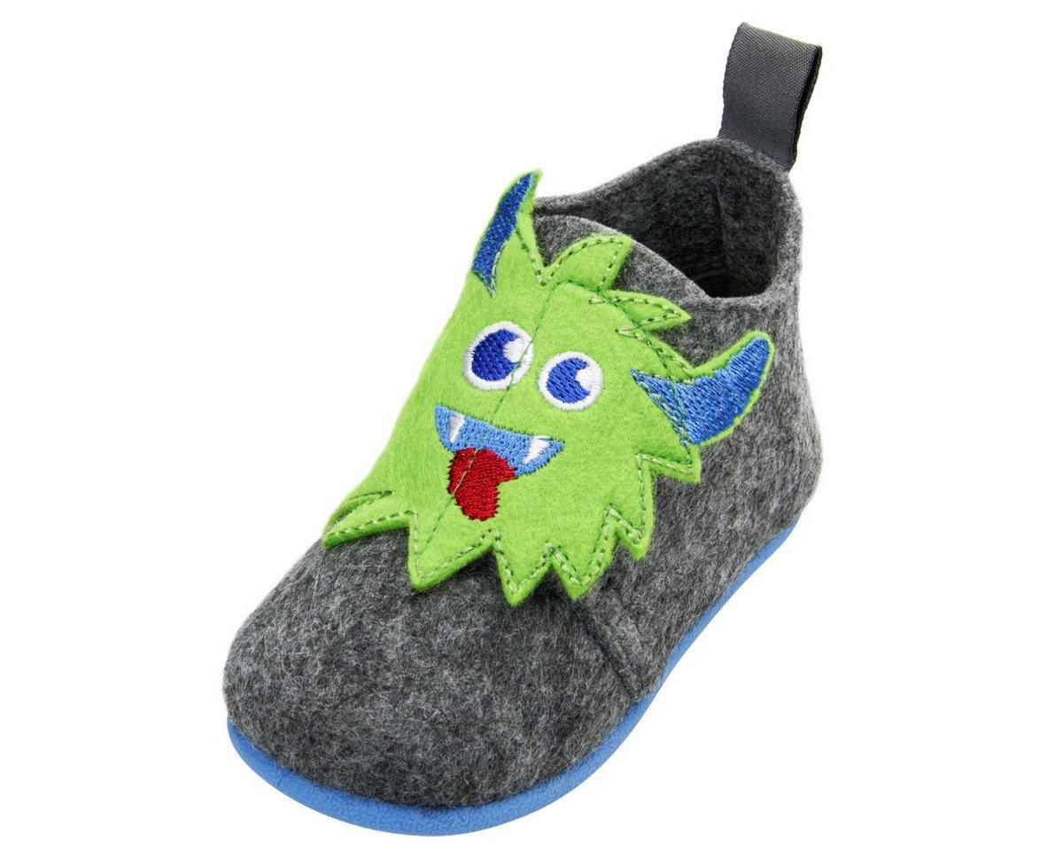 Playshoes Playshoes Kinder Filz-Hausschuh Monster EUR 25 Hausschuh
