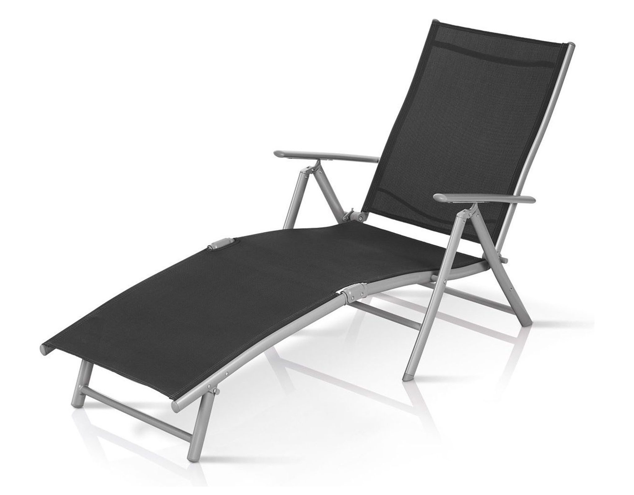 Florabest Gartenliege FLORABEST Liegestuhl Sonnenliege Alu Grau Klappbar ve günstig online kaufen