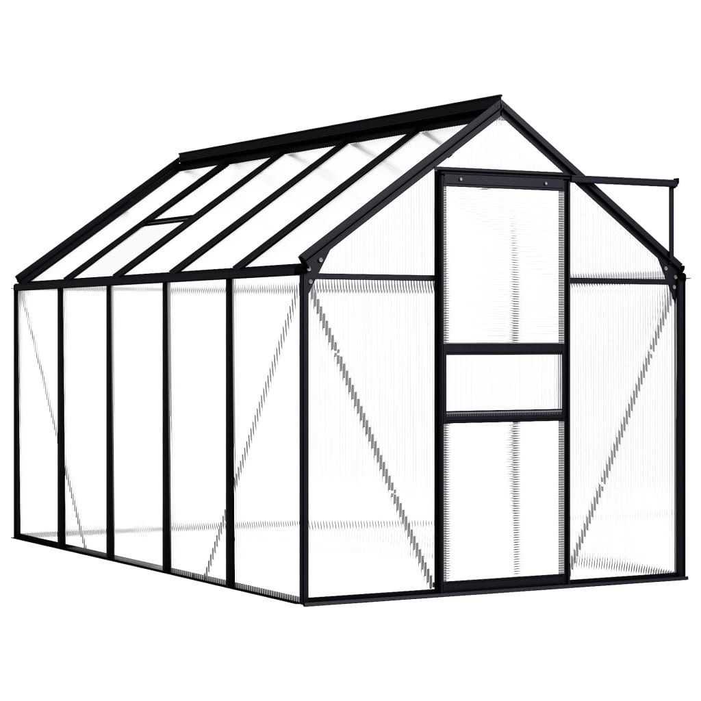 DOTMALL Gartenpflege-Set Gewächshaus Anthrazit Aluminium 5,89 m²  | Rabatt: 16%