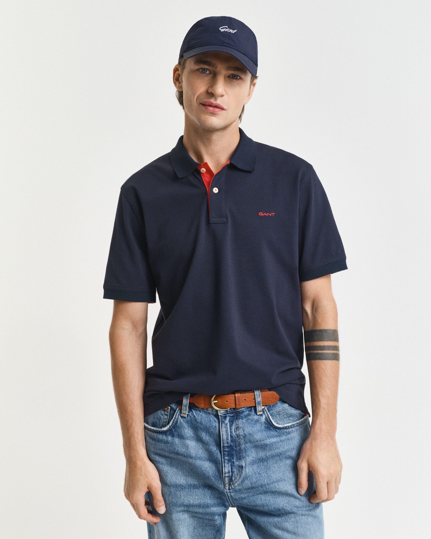 Gant Poloshirt REG CONTRAST PIQUE SS RUGGER mit kontrastfarbenen Einsätzen günstig online kaufen