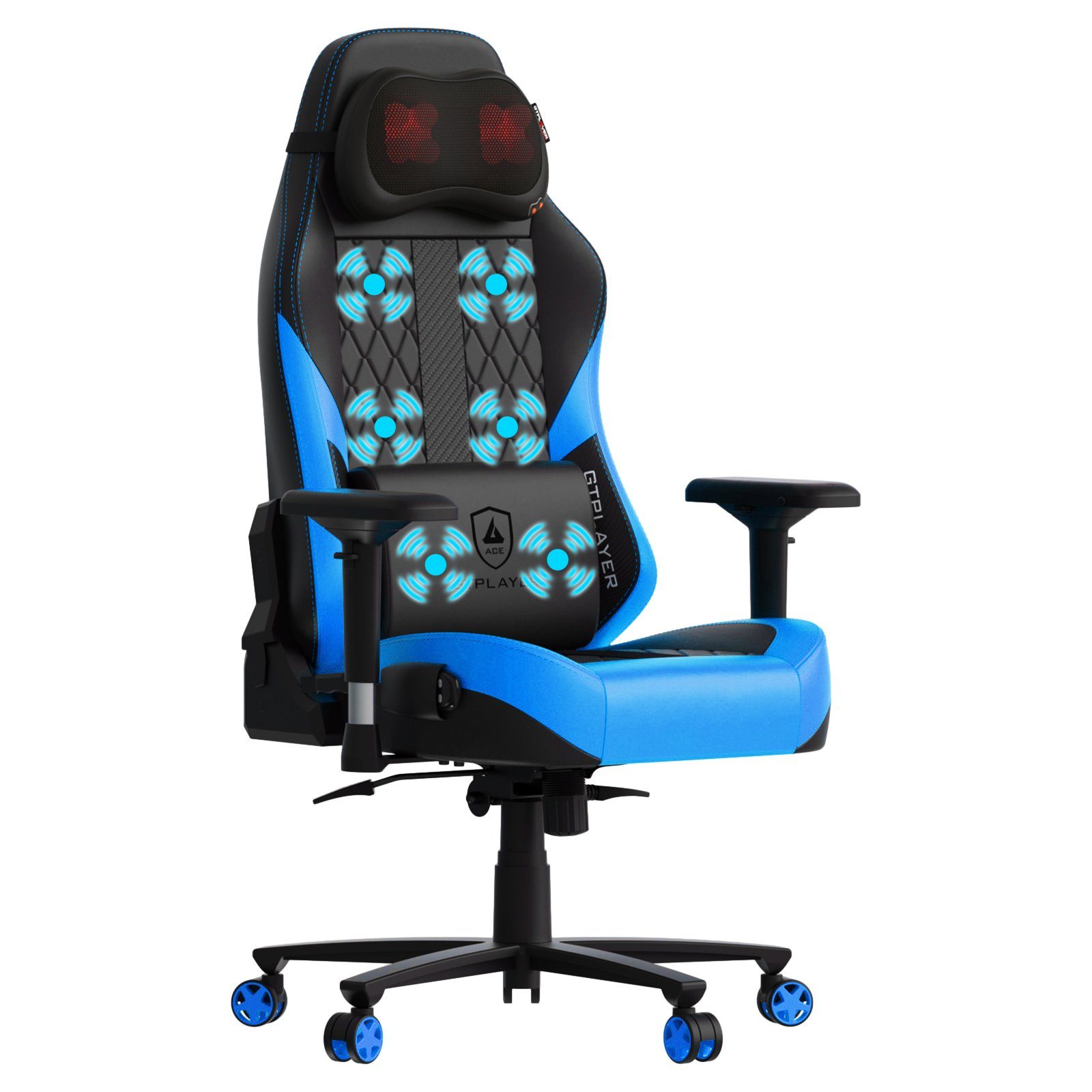 GTPLAYER Gaming-Stuhl mit Massage, Gamer Stuhl günstig online kaufen