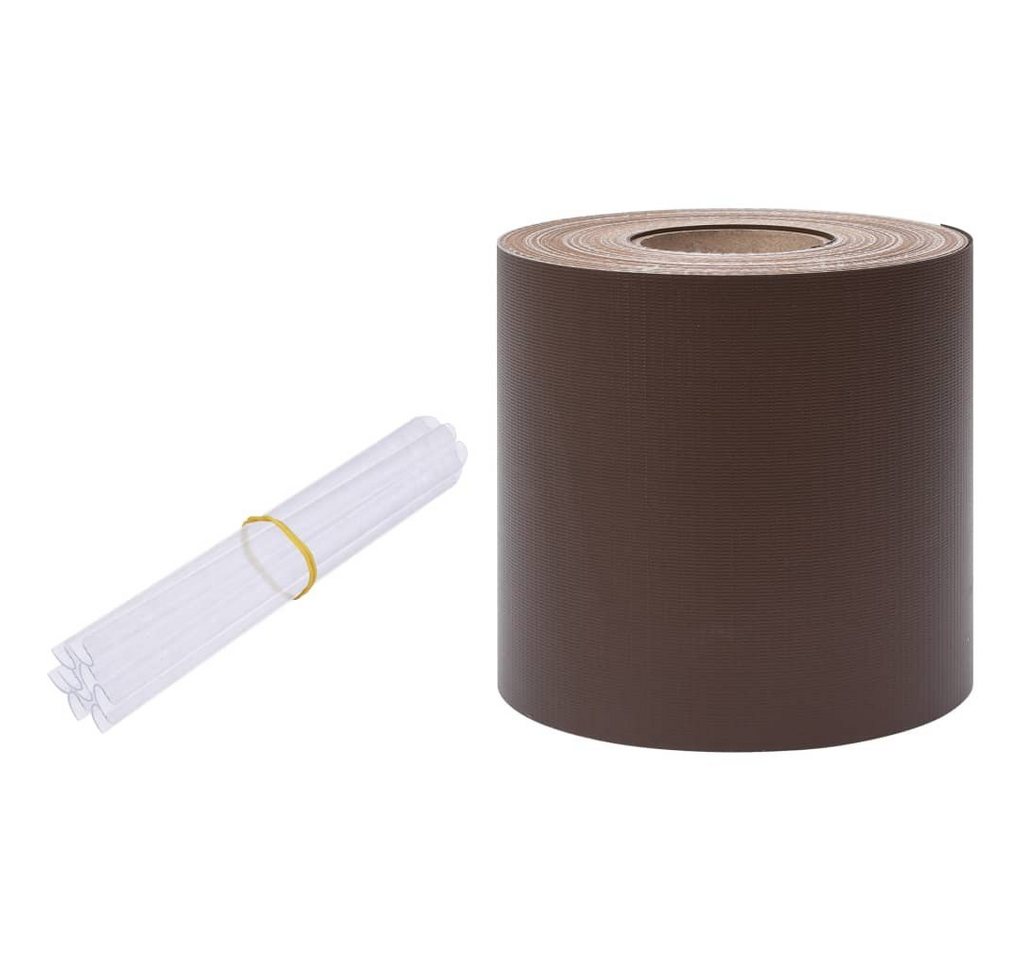 Thumbnail - vidaXL Gartenzaun Garten-Sichtschutz PVC 35x0,19 m Braun, (1-St)