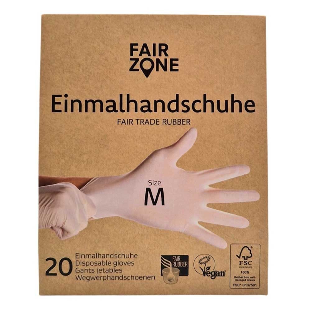 Fair Zone Einweghandschuhe Einmalhandschuhe - Größe M 20Stk. günstig online kaufen