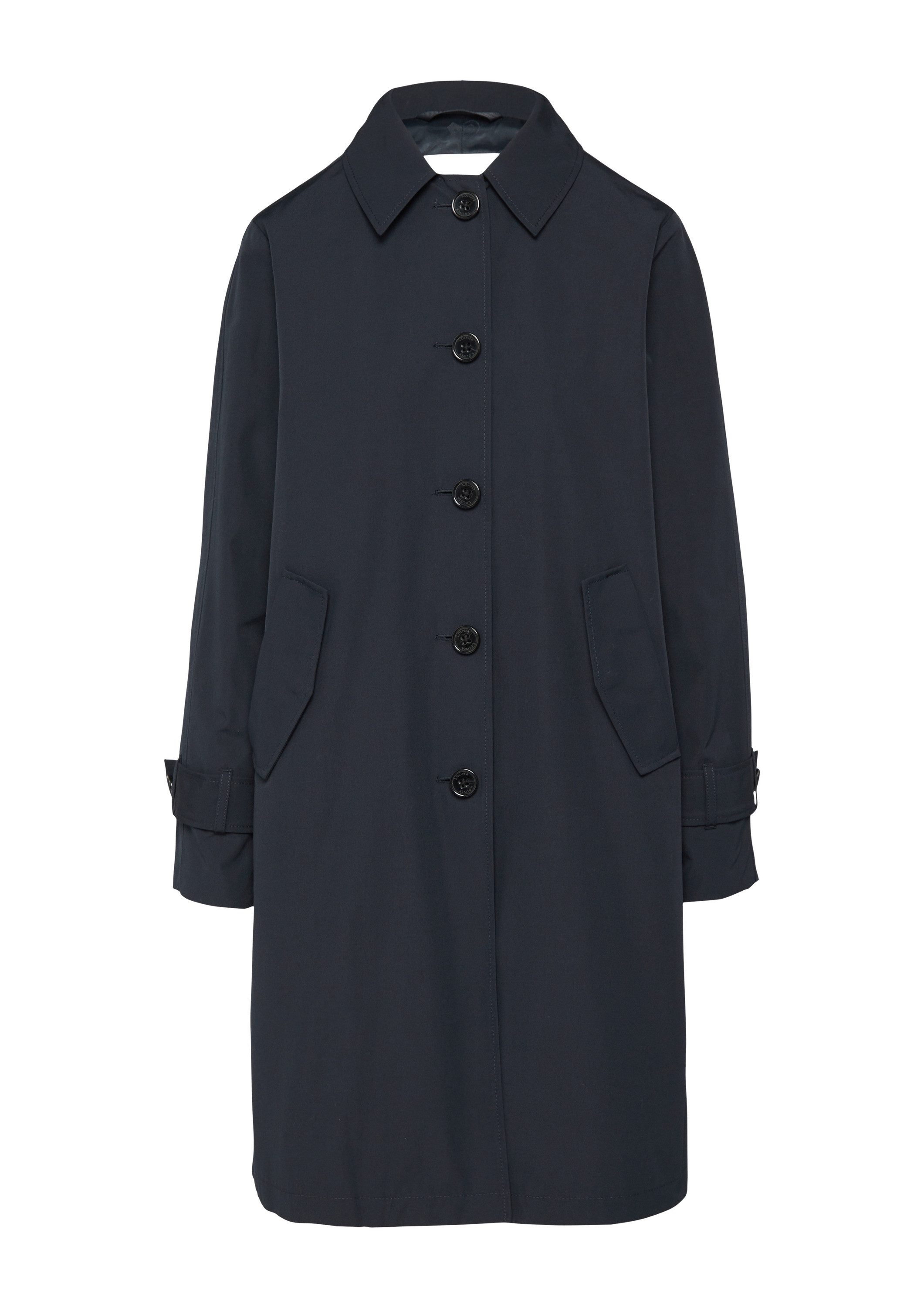s.Oliver Trenchcoat Outdoor-Mantel Carcoat mit Rückenschlitz und Riegeldeta günstig online kaufen