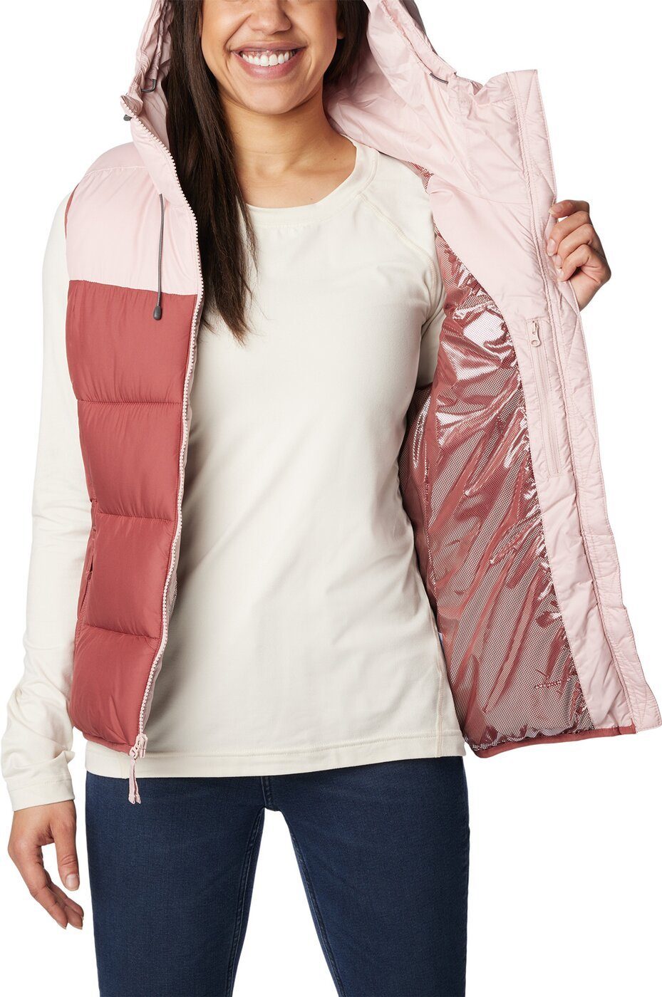 Pink Lake Beetroot, Funktionsweste Vest Insulated Dusty II Pike Columbia