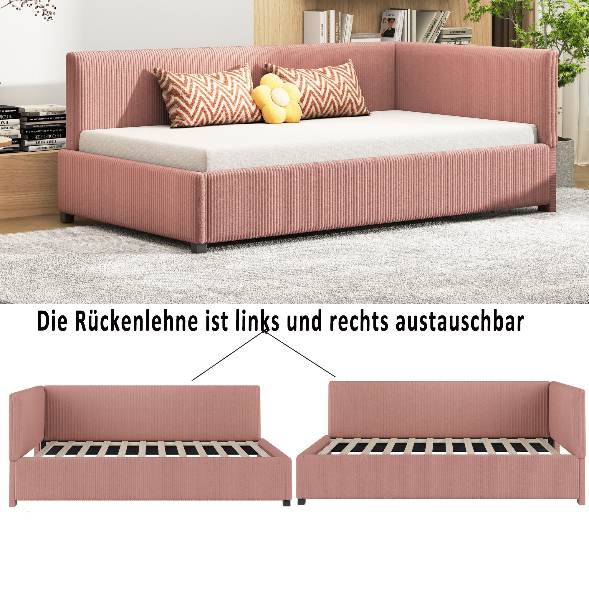 REDOM Polsterbett Schlafsofa Daybett Tagesbett (Einzelbett günstig online kaufen