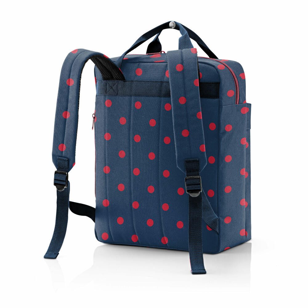 REISENTHEL® Rucksack allday backpack M Mixed Dots Red 15 L
