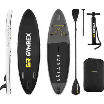Gymrex Inflatable SUP-Board Stand Up Paddle Board Aufblasbar Surfboard Surf Paddel SUP 135 kg