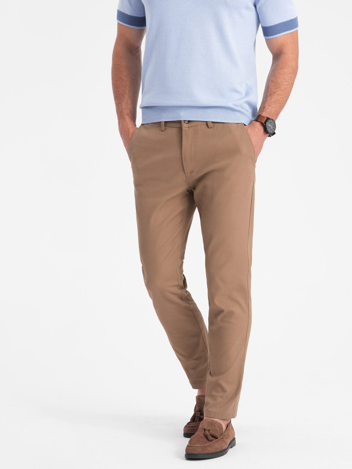 Chinohose Slim Fit Chino-Hose für Männer