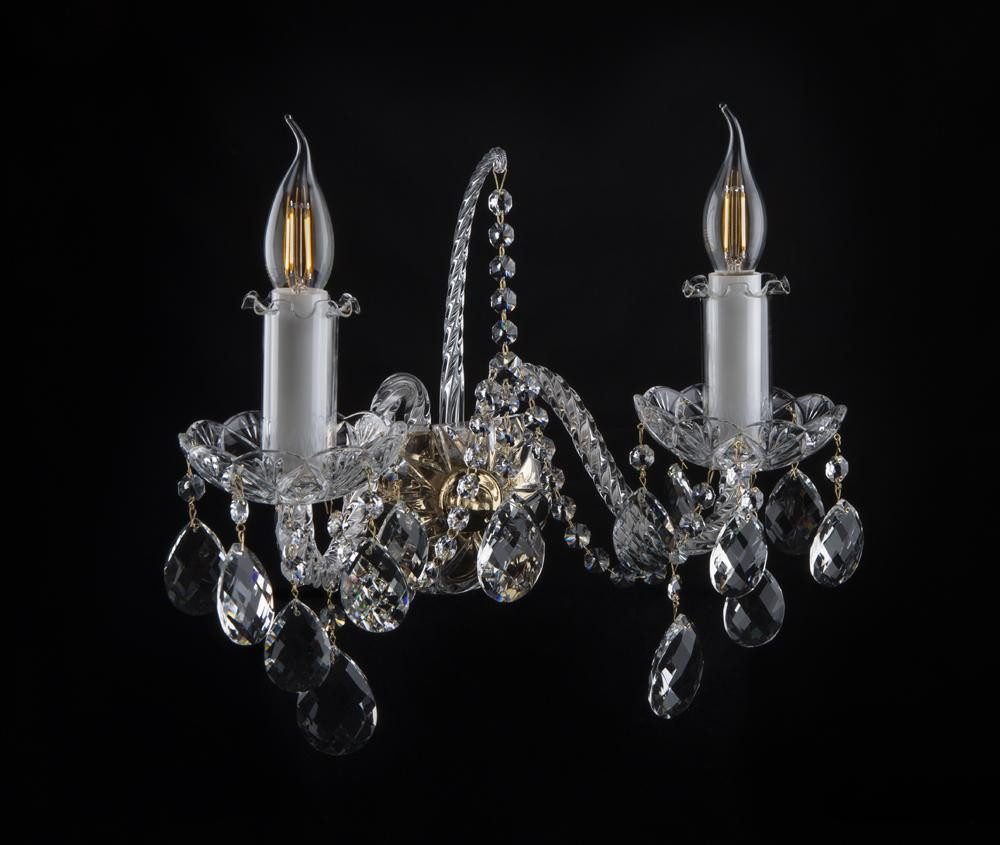 JVmoebel Wandleuchte Bohemia Luster Antik Stil Kronleuchter Лампы Transparent-Amber Design, Transparent-Amber, Made in Europa