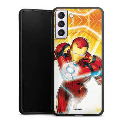 DeinDesign Handyhülle Iron Man on Fire, Samsung Galaxy S21 Plus 5G Silikon Hülle Premium Case Smartphone Cover
