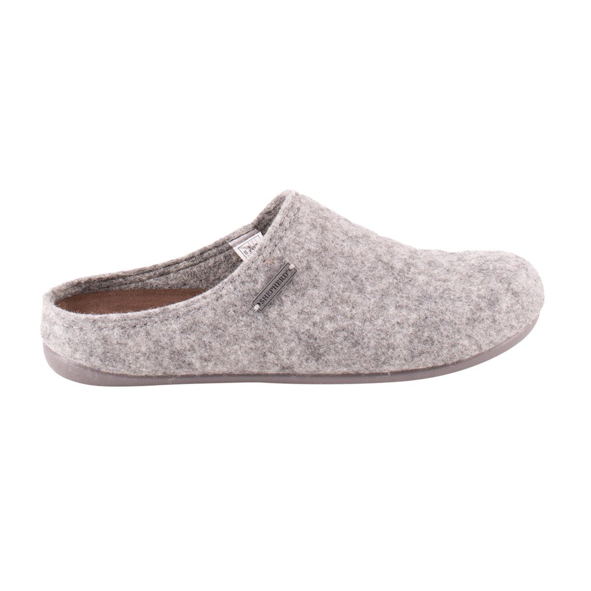 Shepherd Cilla Pantoffel (1-tlg) Pantoffeln - Hausschuh aus Wollfilz, Weiche Decksohle aus Wildleder