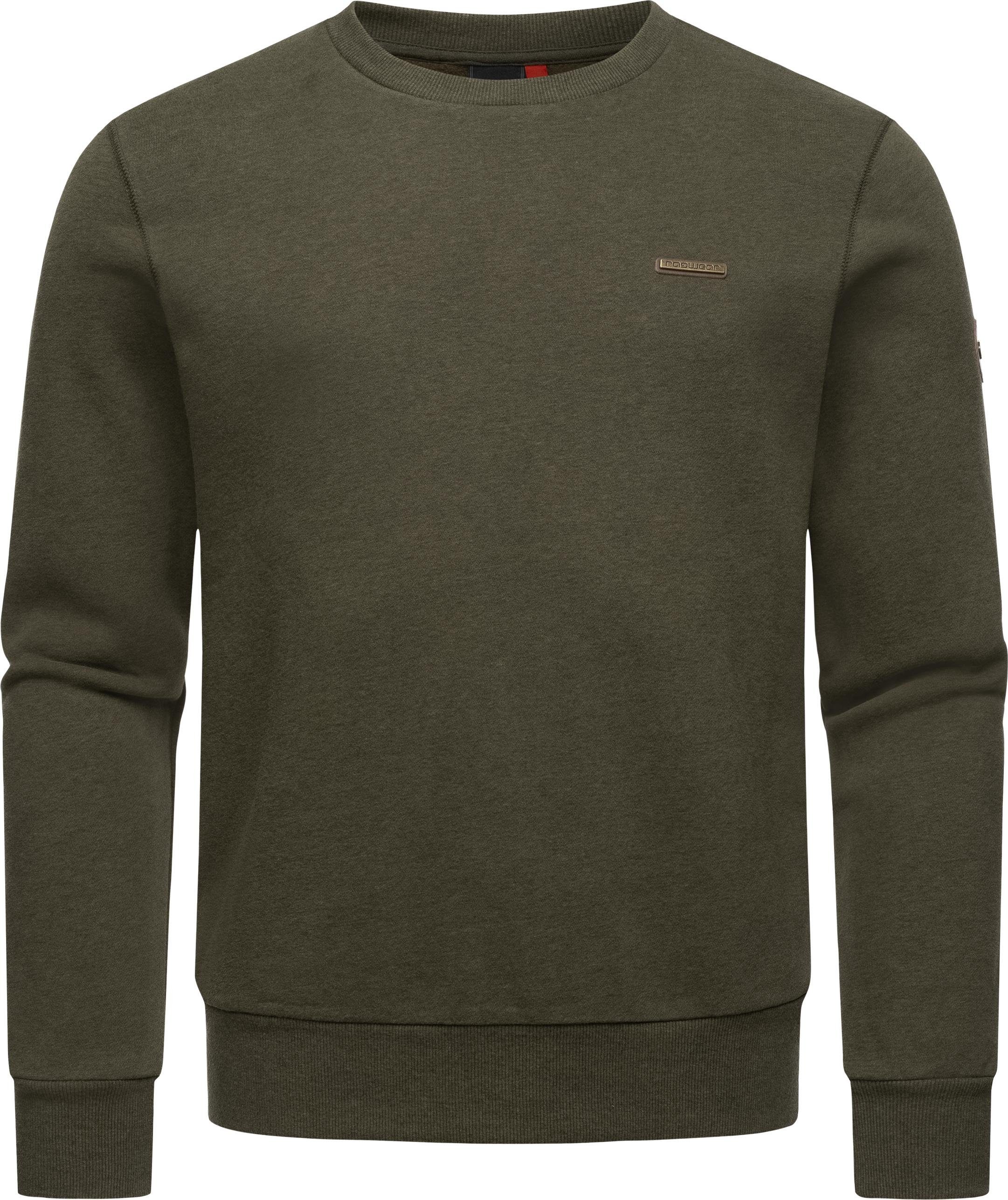 Ragwear Sweater Indie Cooler Basic Herren Pullover olivgrün
