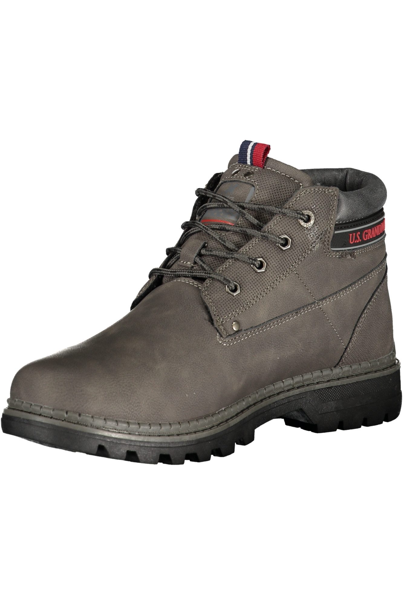 U.S. Polo Stiefelette Zeitlose Herrenstiefel in Grau mit Kontrastdetails